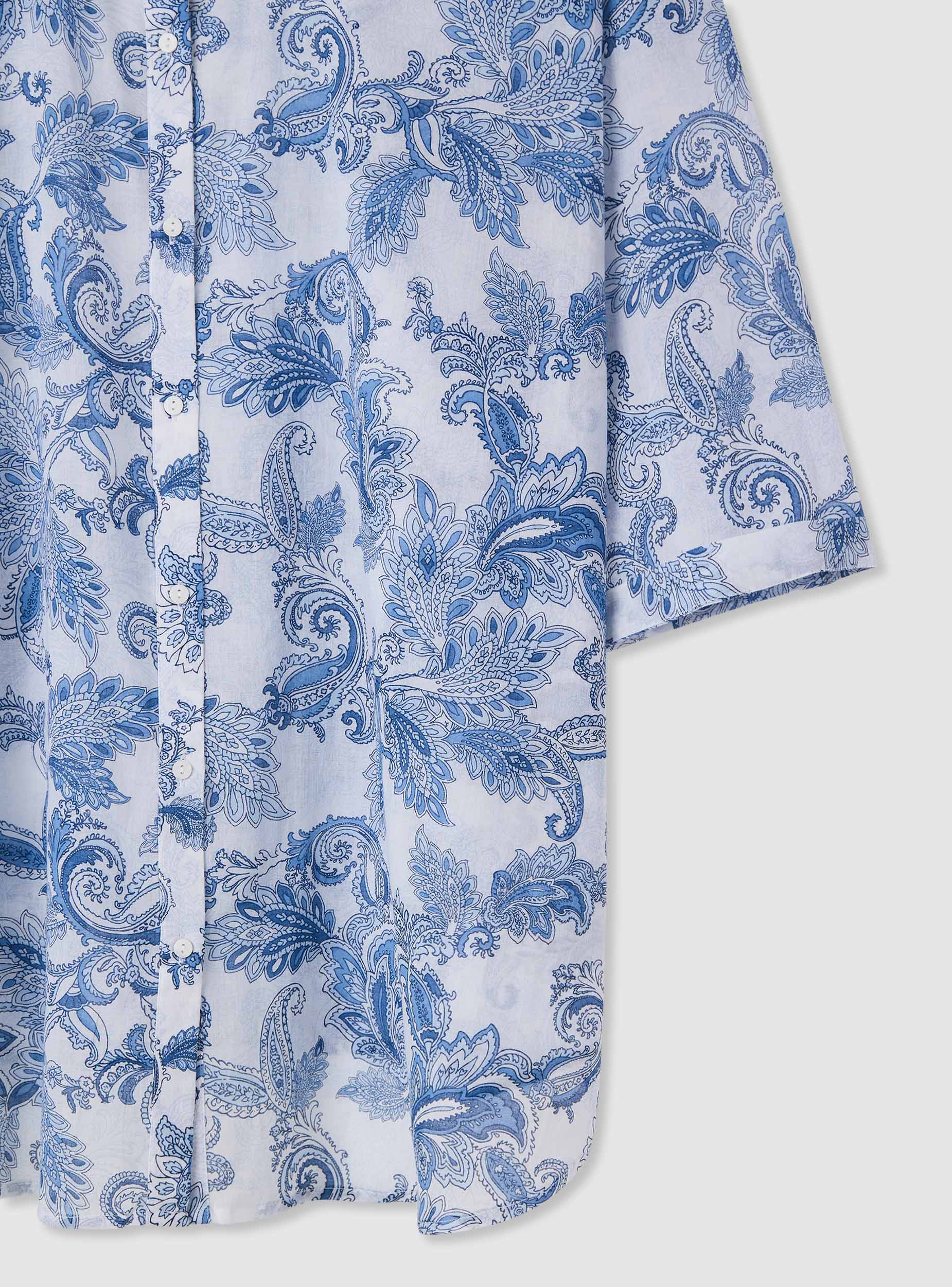Camicia maxi con stampa paisley - Image 6