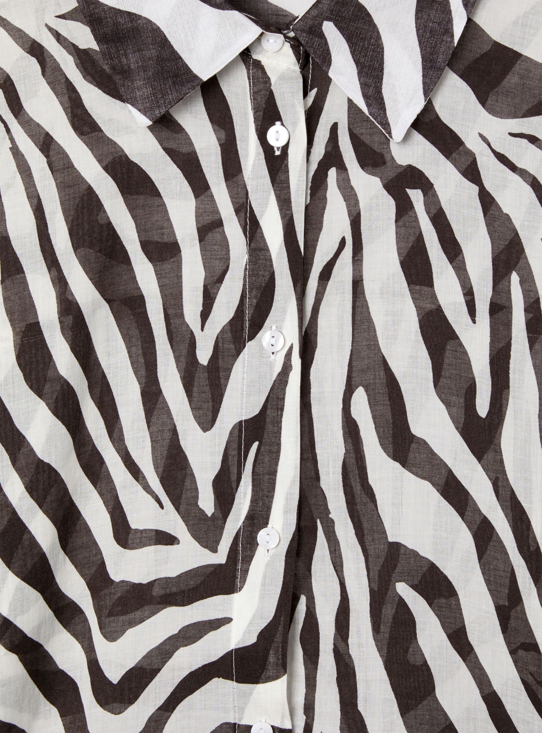 Camicia maxi fantasia zebrata - Image 5