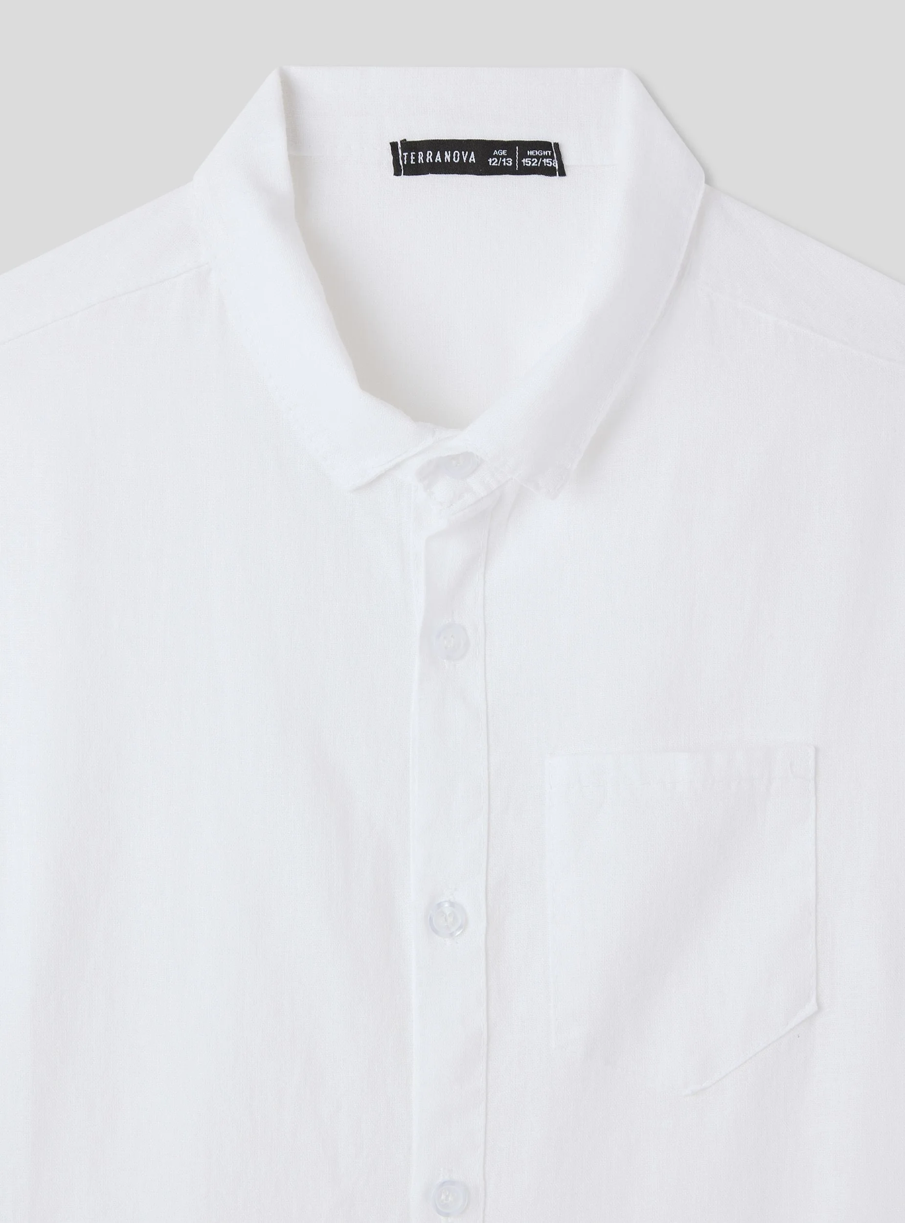 Camicia misto lino con taschino - Image 2