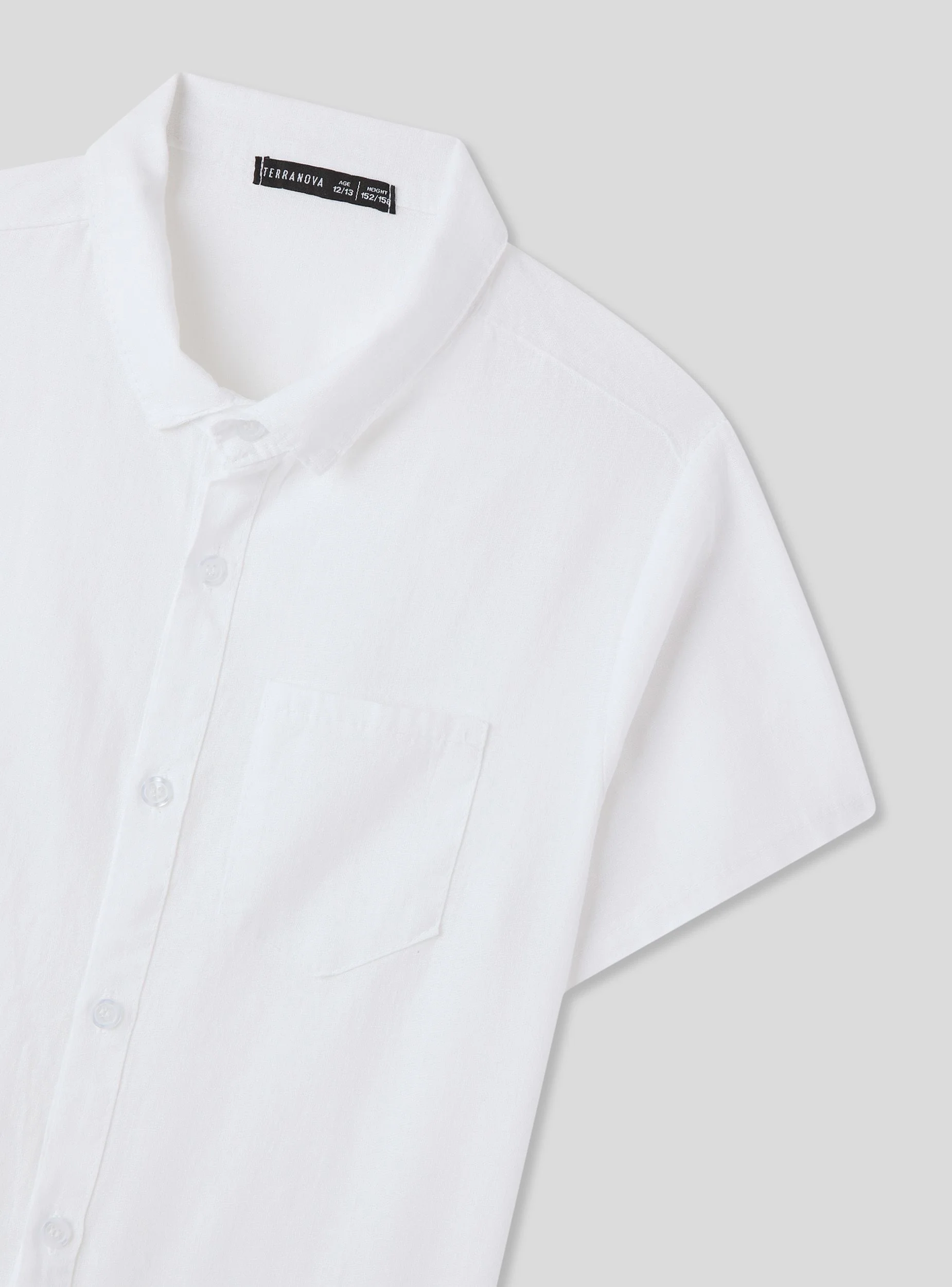 Camicia misto lino con taschino - Image 3