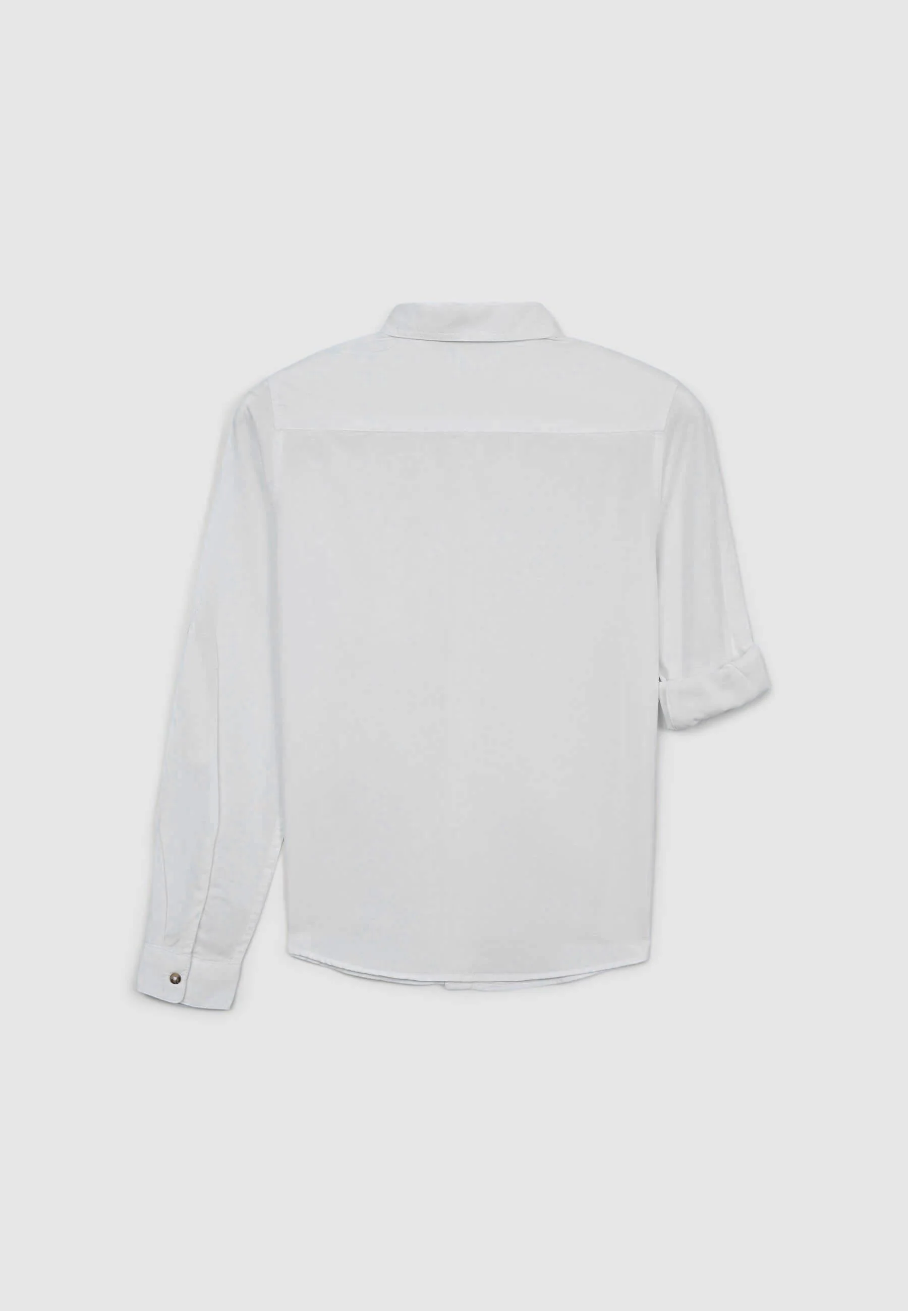 Camicia misto lino maniche roll-up - Image 5