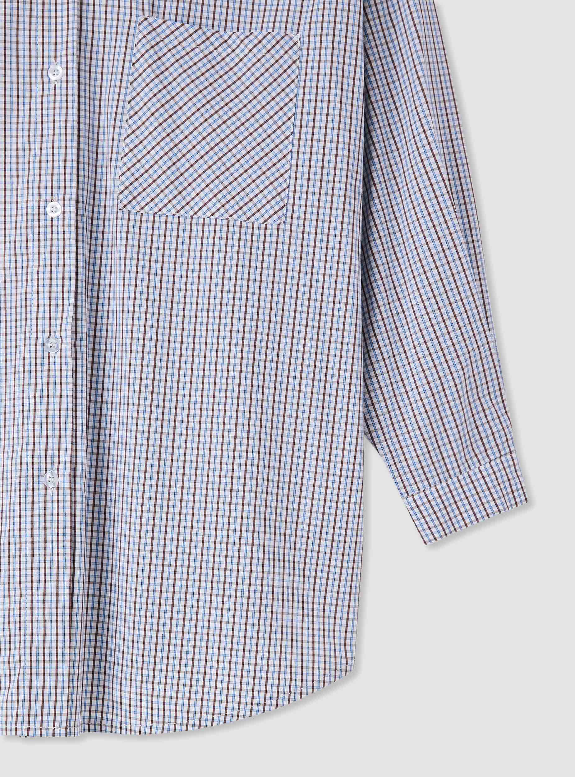 Camicia over a quadretti con taschino - Image 5