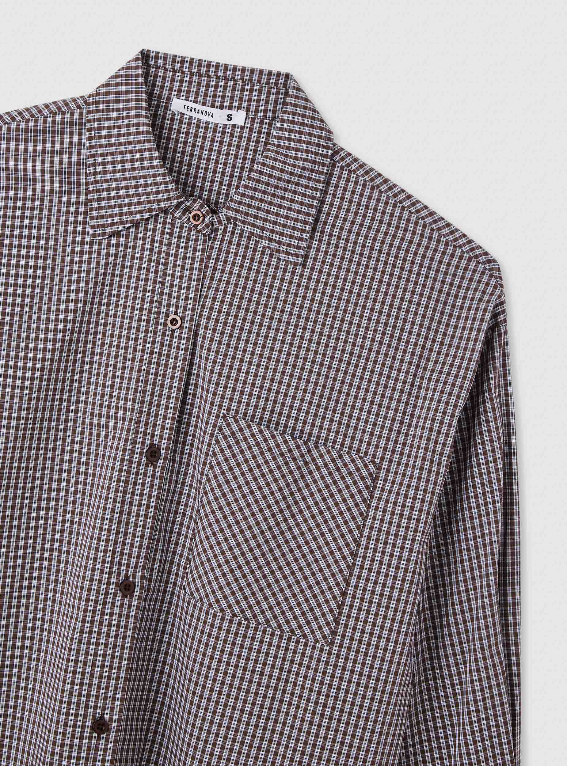 Camicia over a quadretti con taschino - Image 7