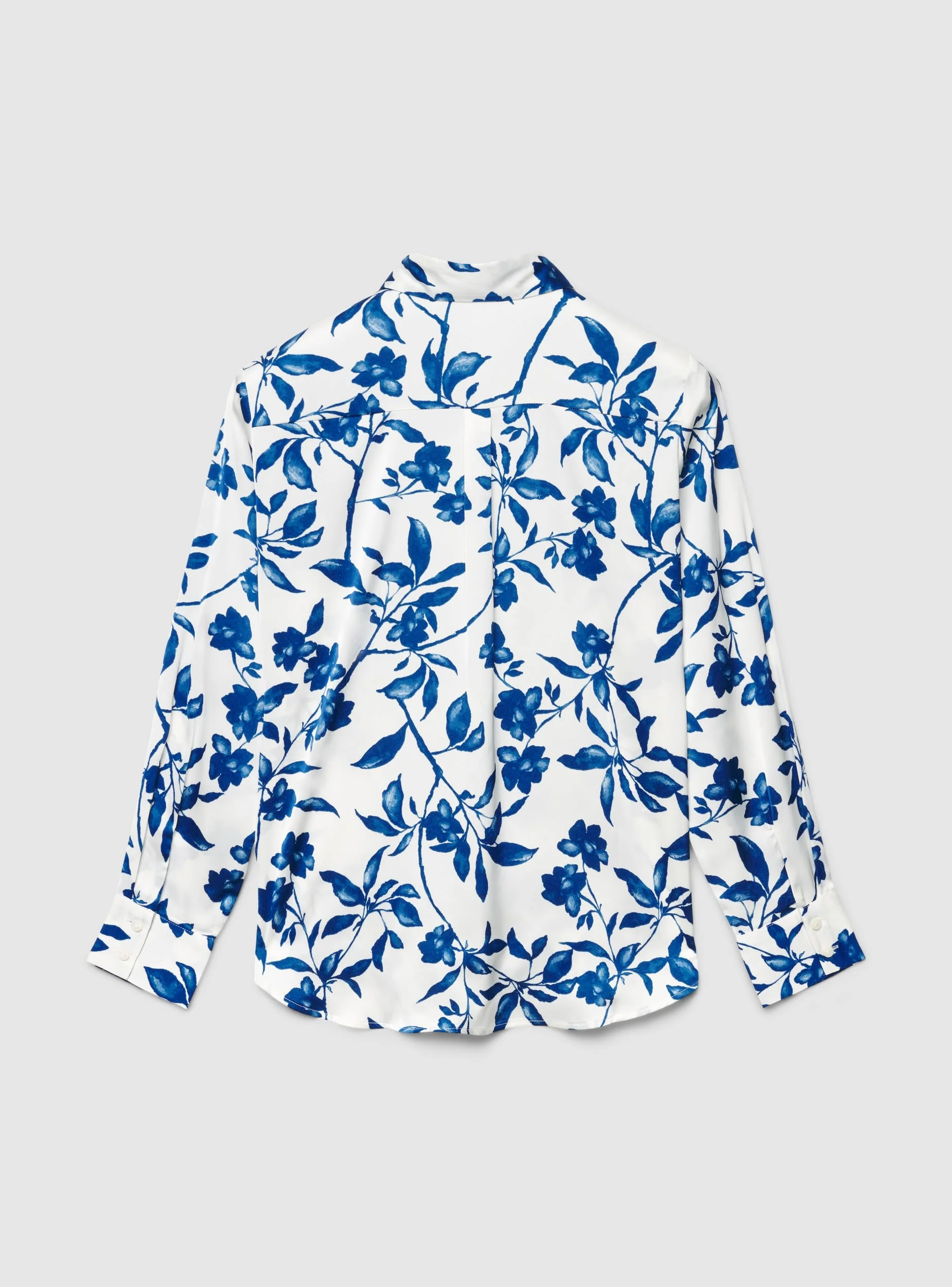 Camicia oversize con stampa floreale satin - Image 5