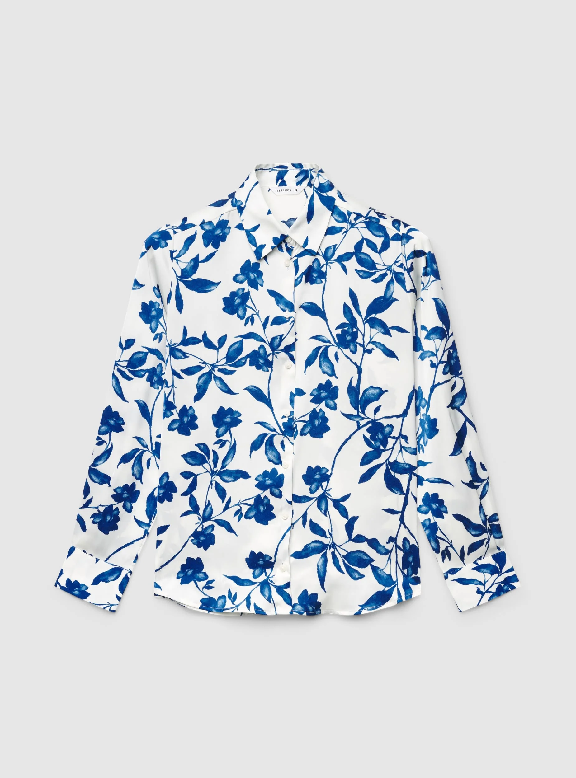 Camicia oversize con stampa floreale satin - Image 6