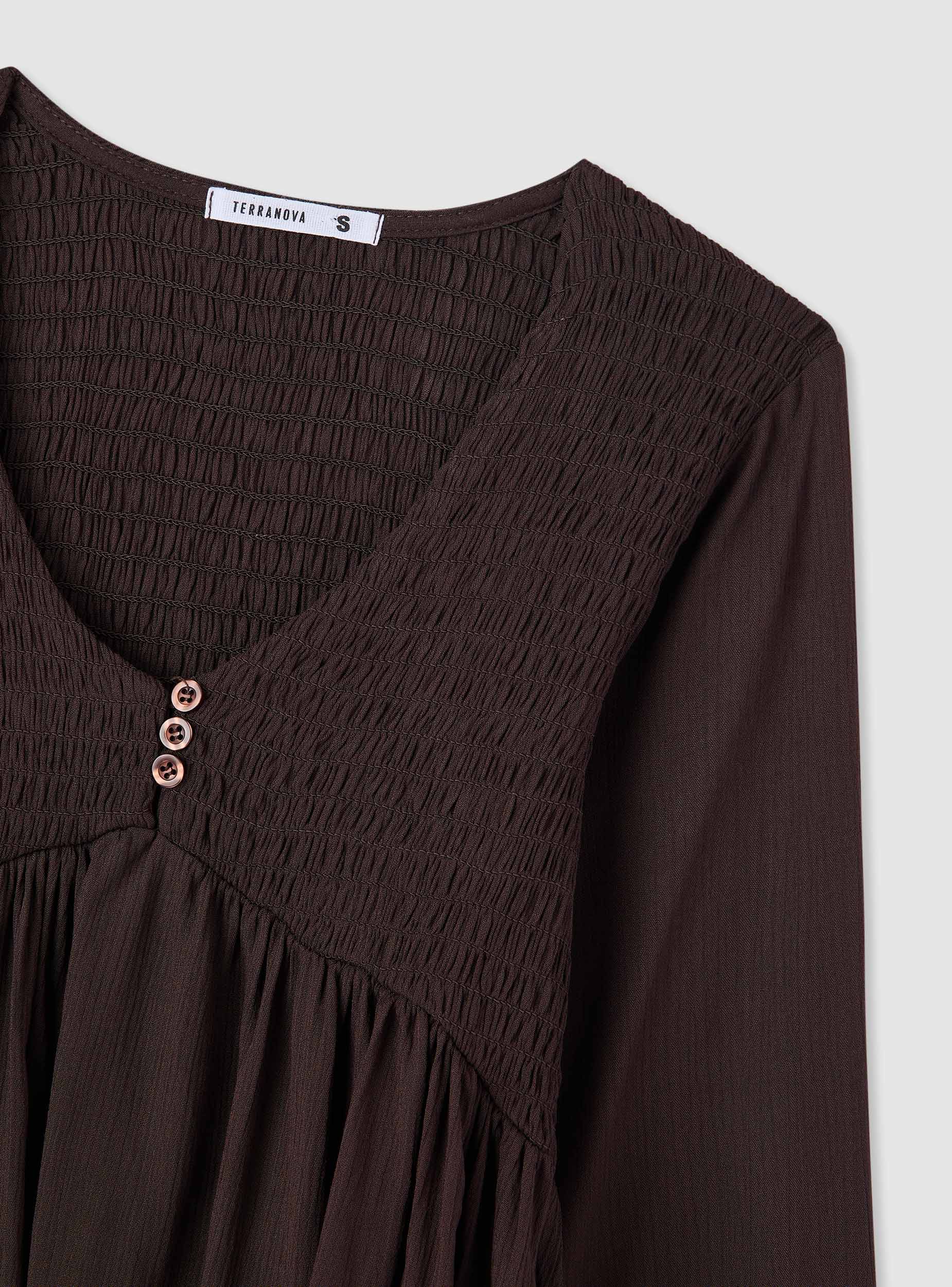 Camicia peplum con corpino arricciato - Image 7