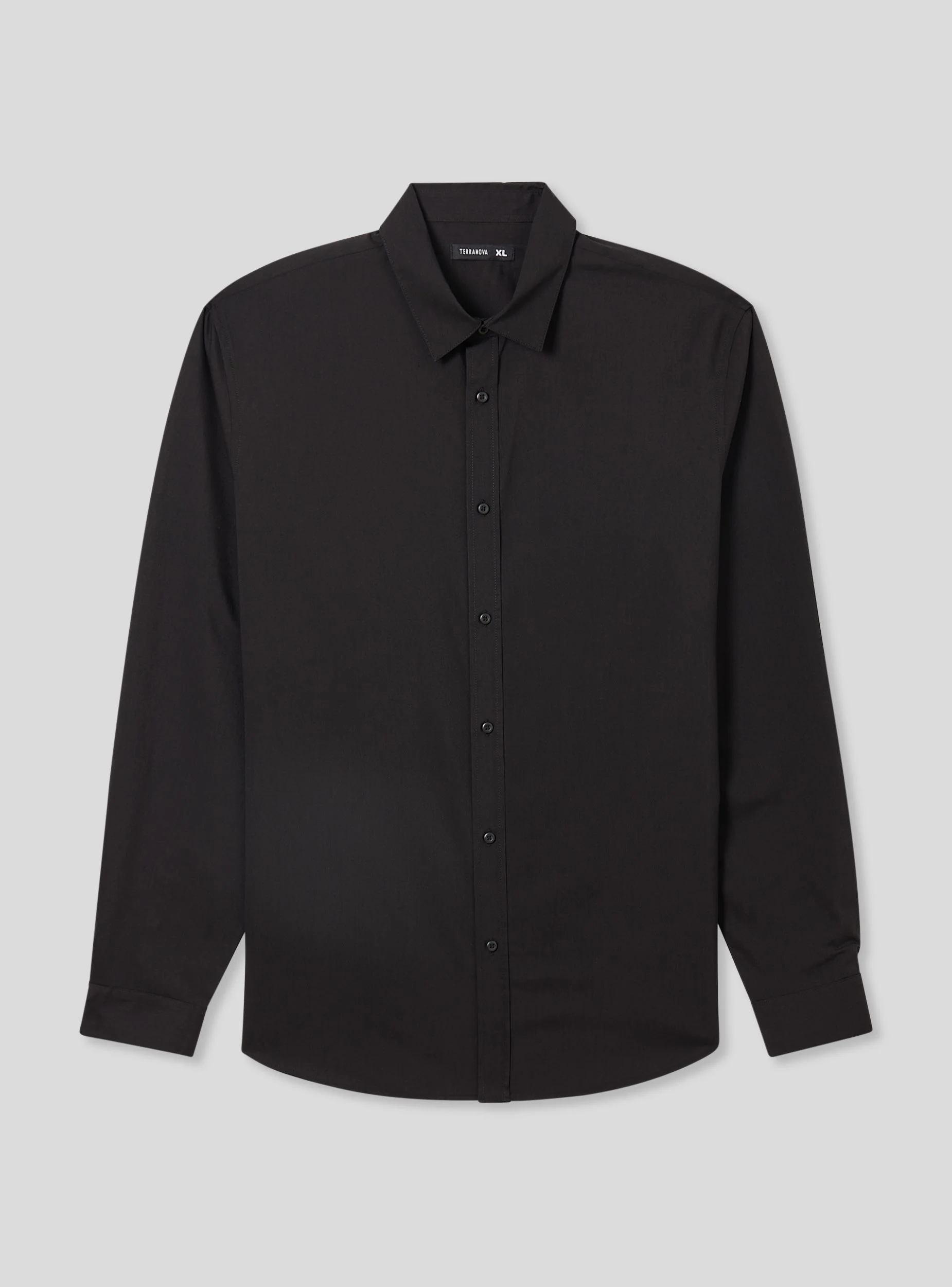 Camicia popeline stretch tinta unita - Image 4