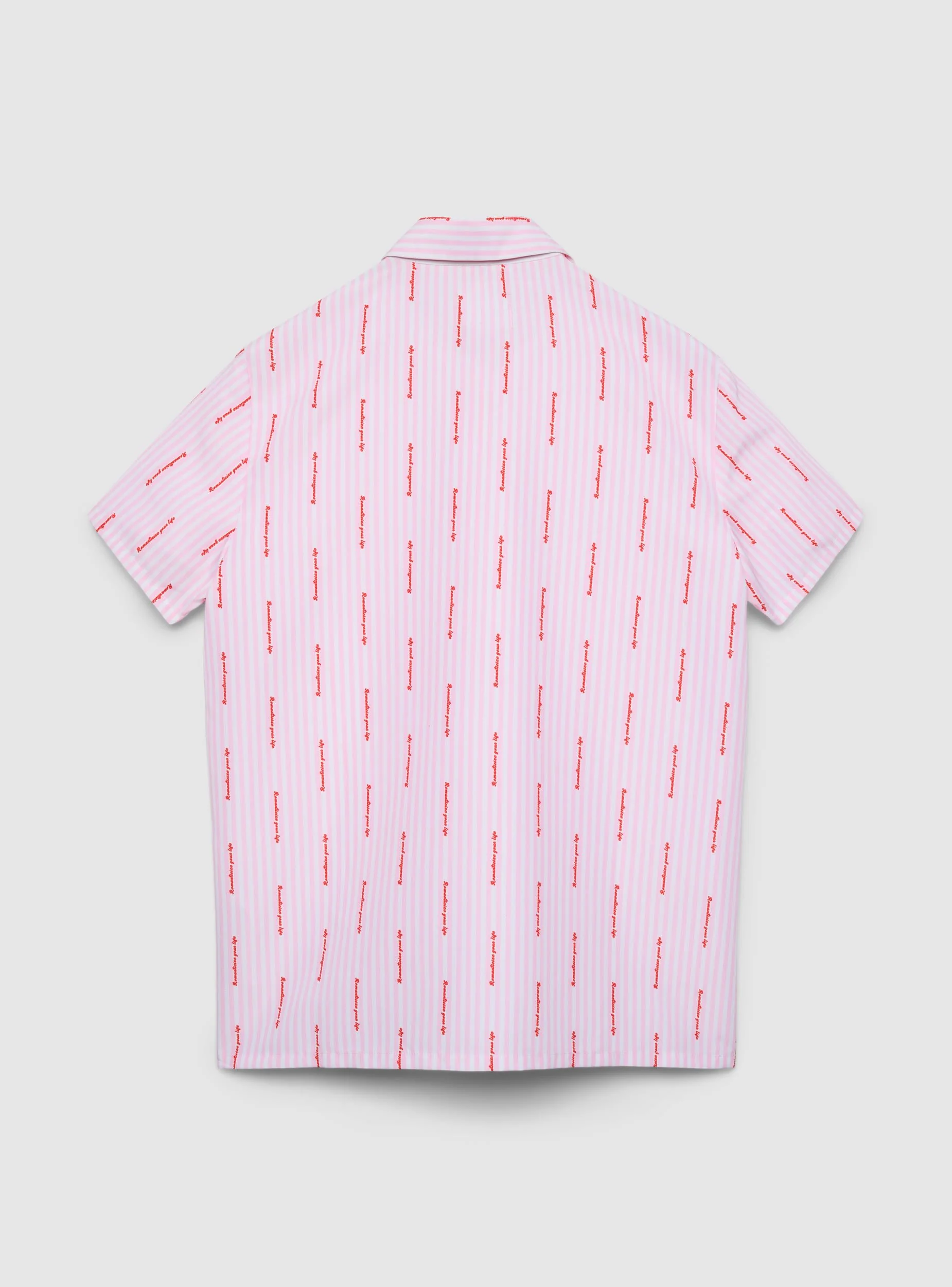 Camicia regular a righe con scritta TRNPOPLAB - Image 5