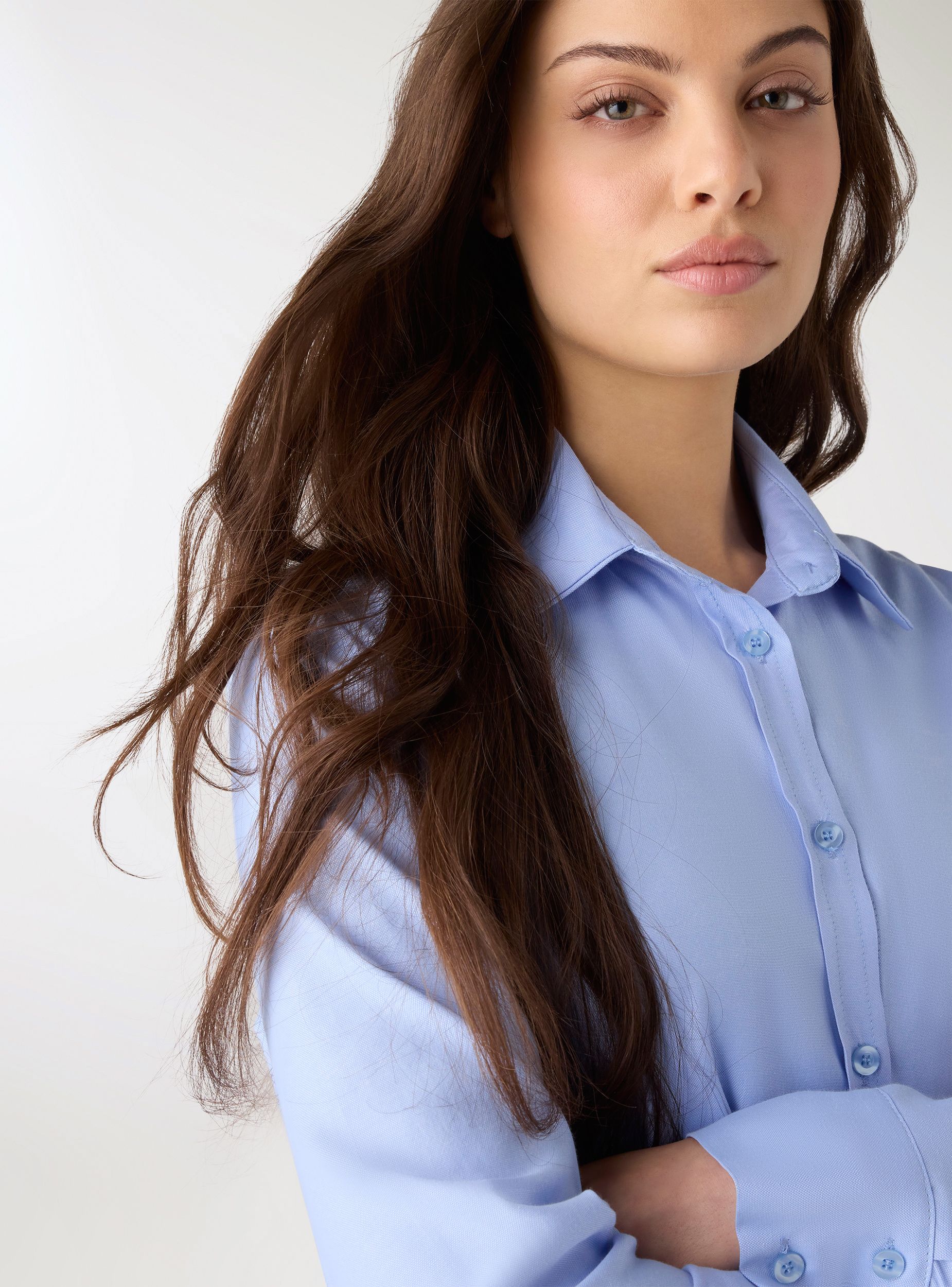 Camicia regular oxford a tinta unita - Image 2