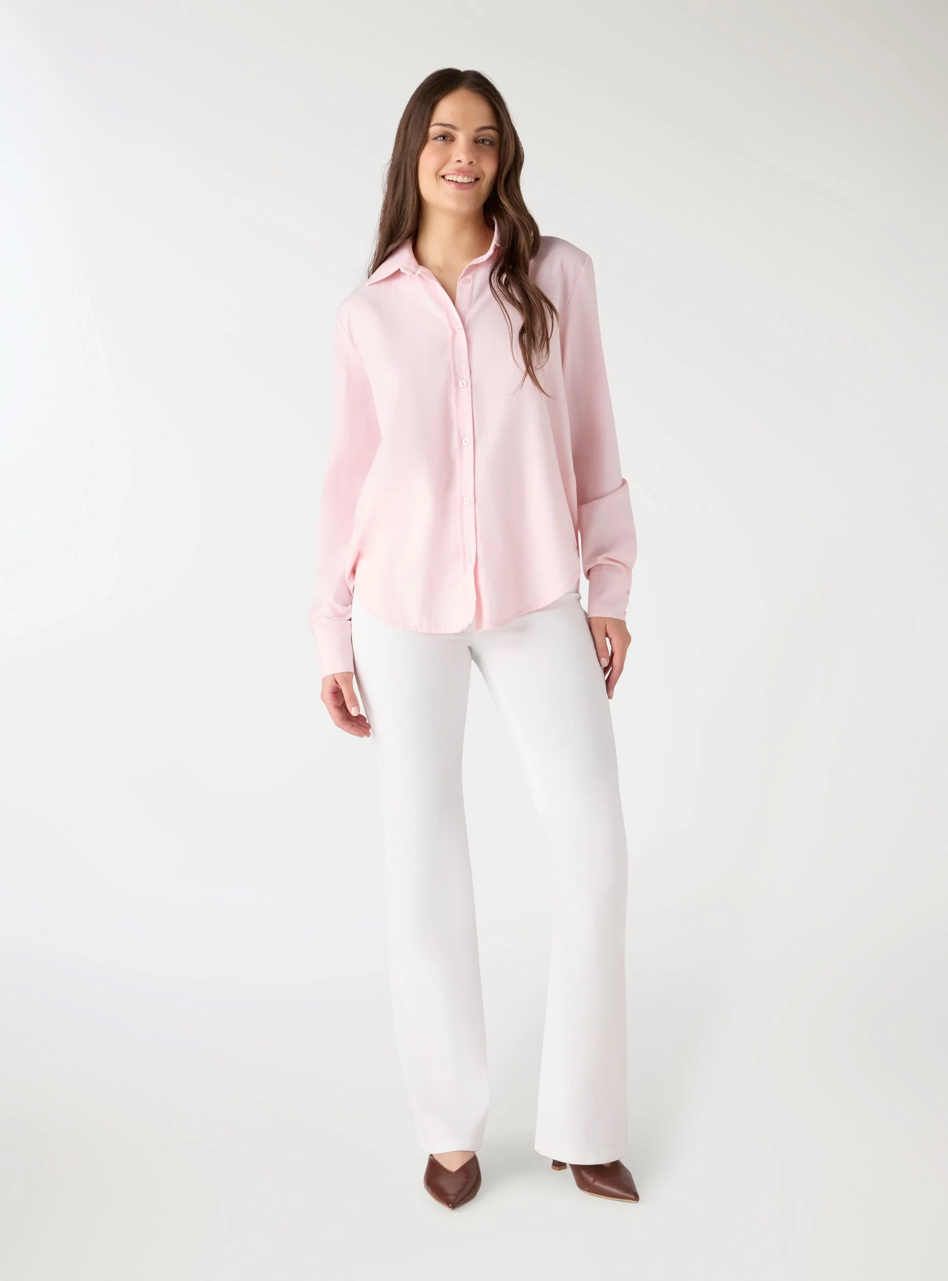Camicia regular oxford a tinta unita - Image 2