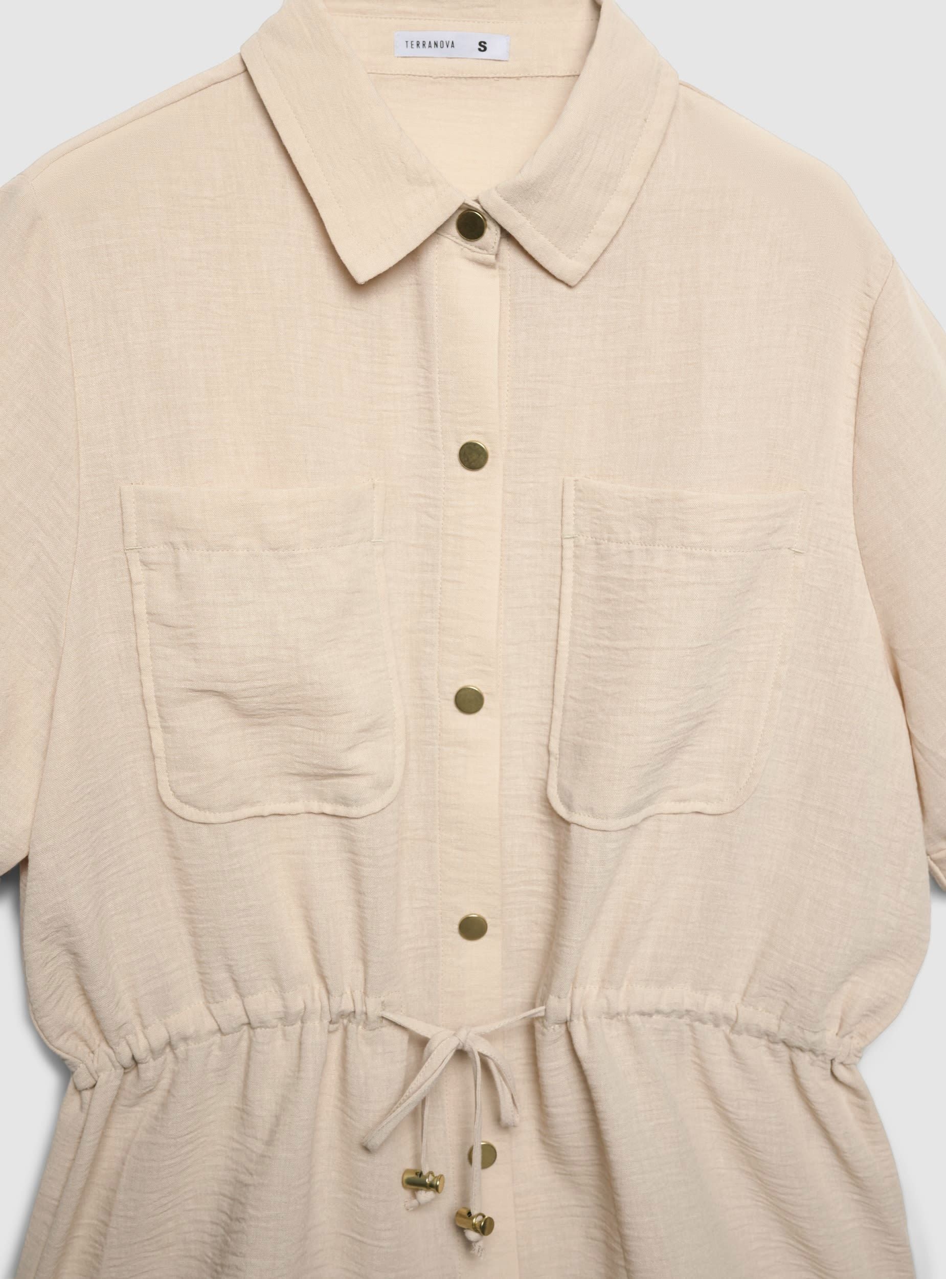 Camicia safari effetto lino - Image 5