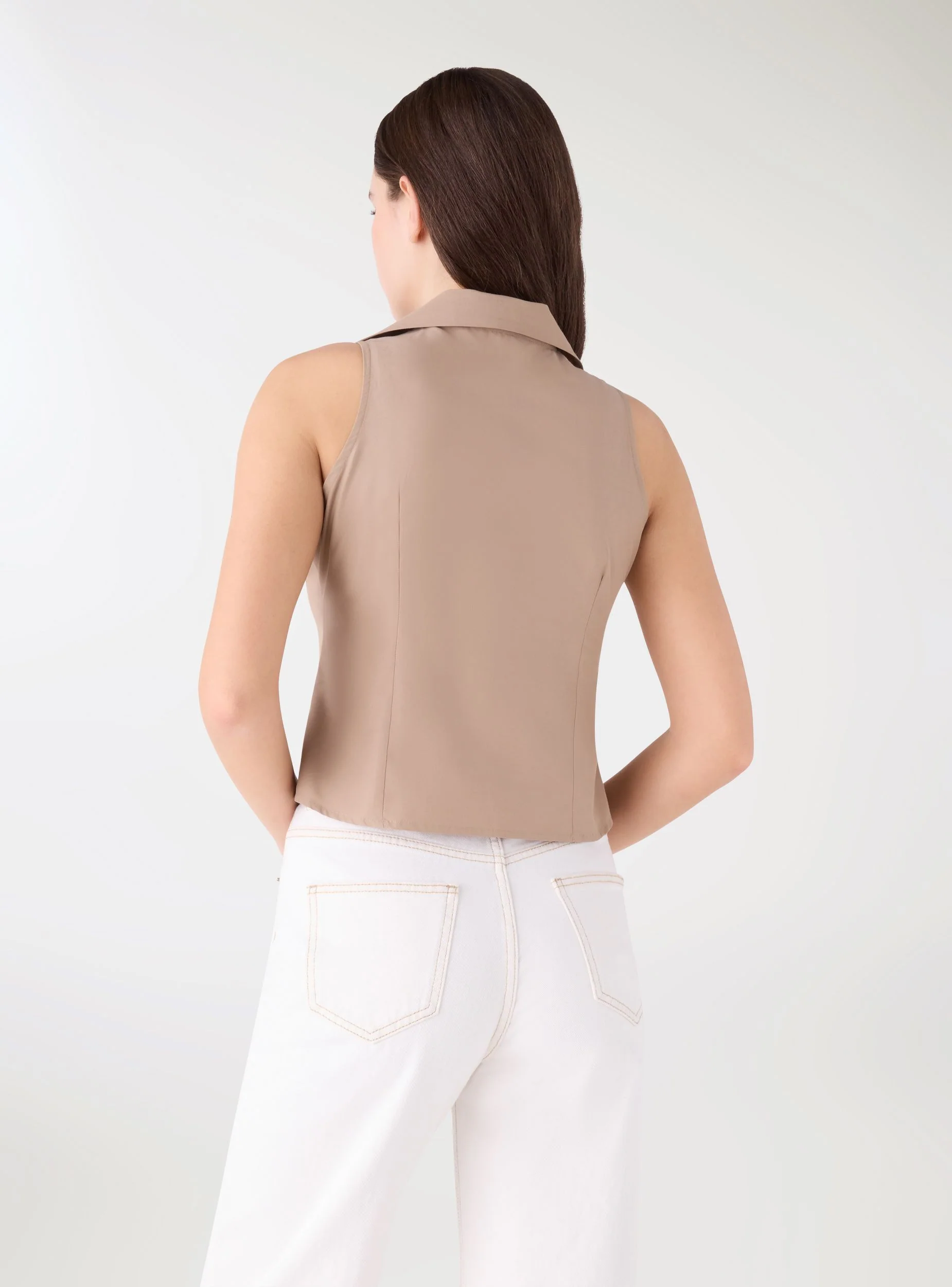 Camicia senza maniche con bottoni - Image 4