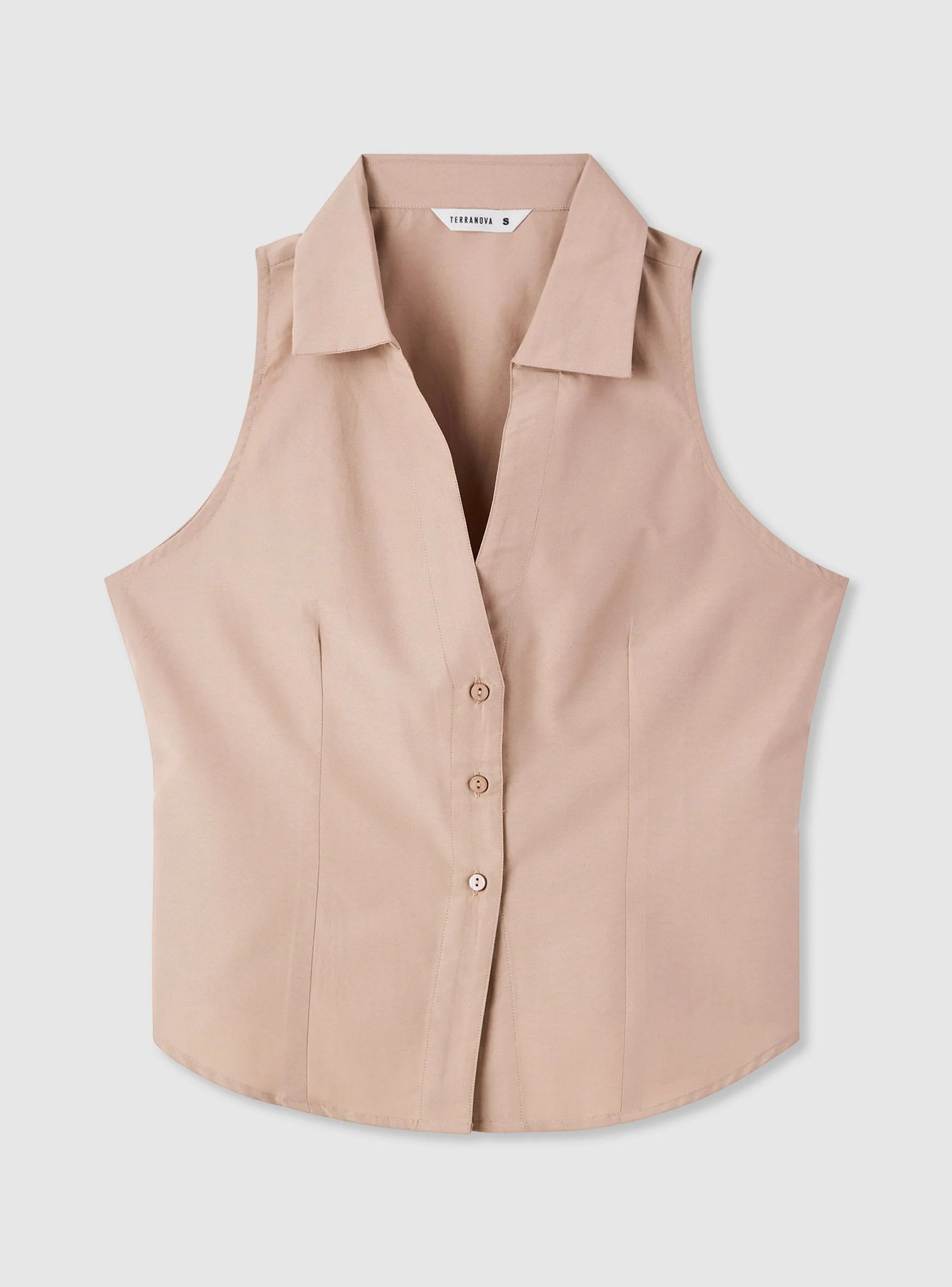 Camicia senza maniche con bottoni - Image 7