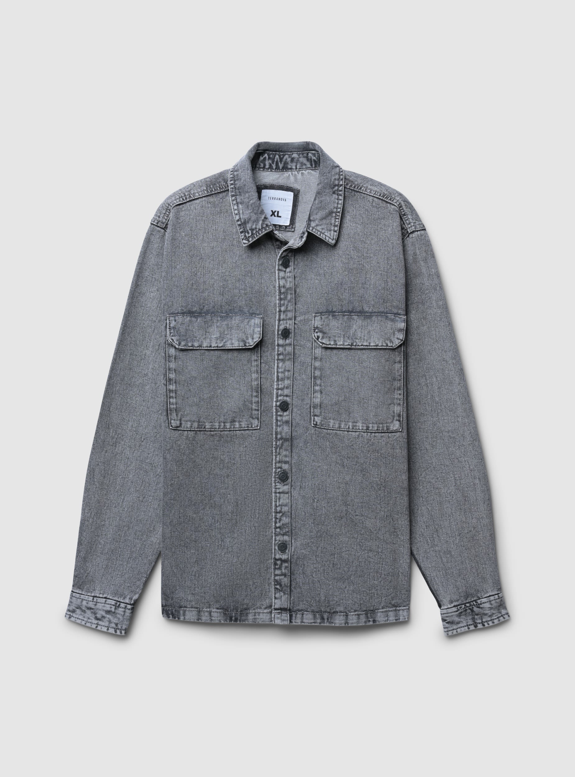 Camicia shacket in denim - Image 6