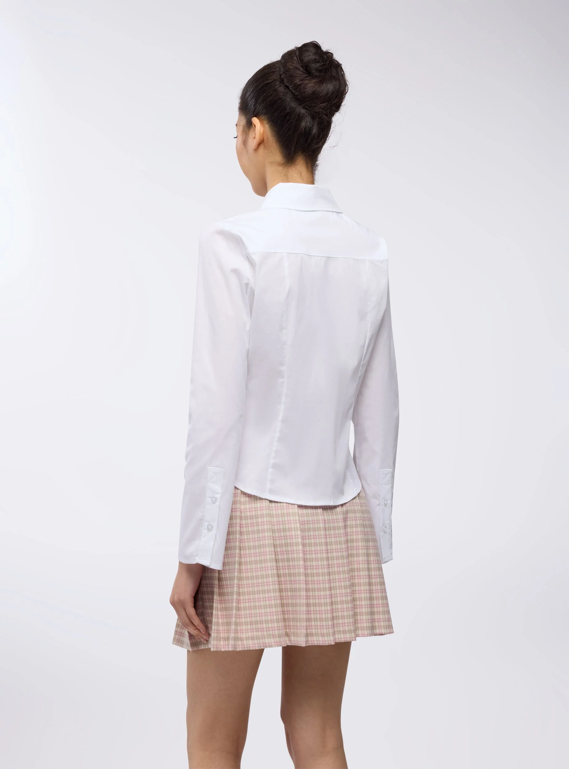 Camicia slim fit in popeline - Image 4