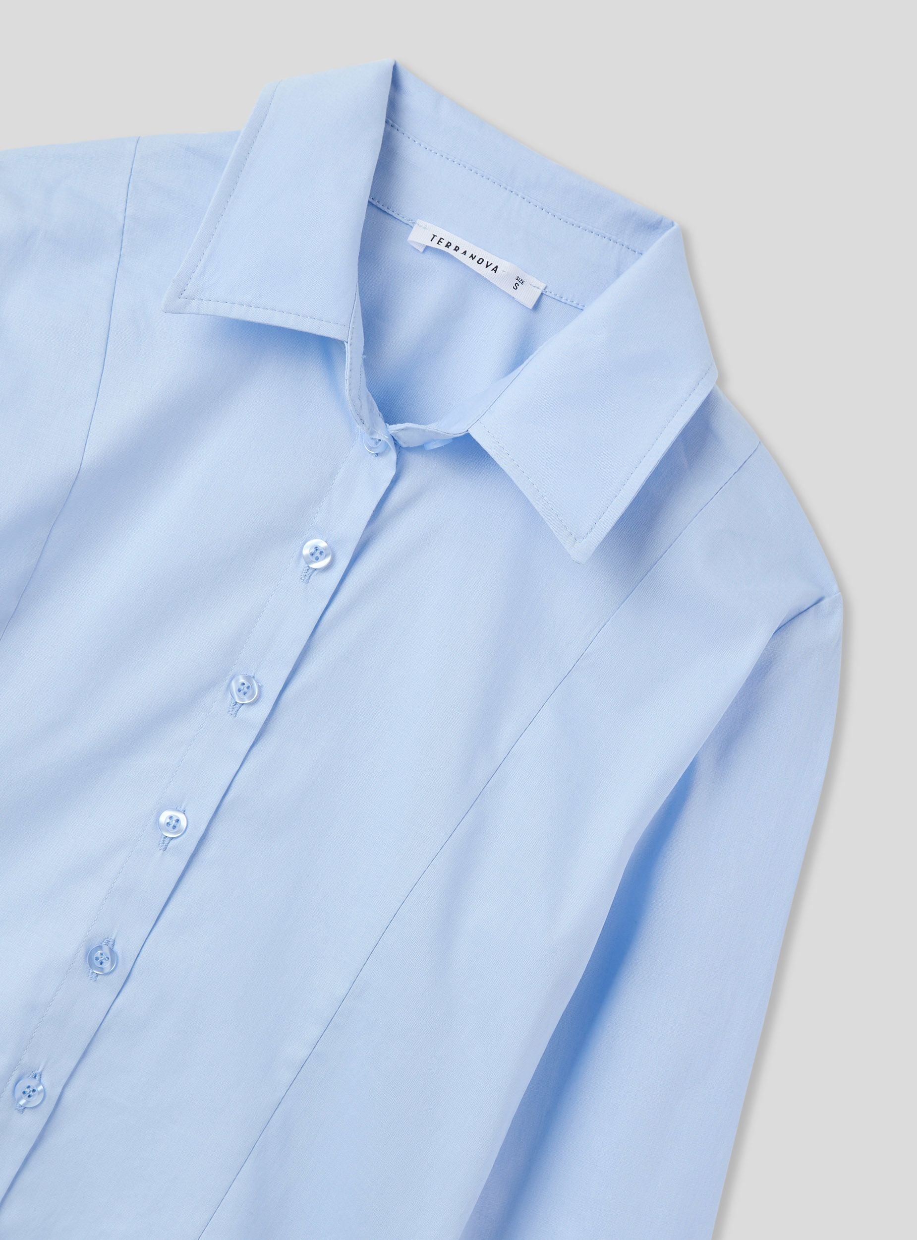 Camicia slim fit in popeline - Image 7