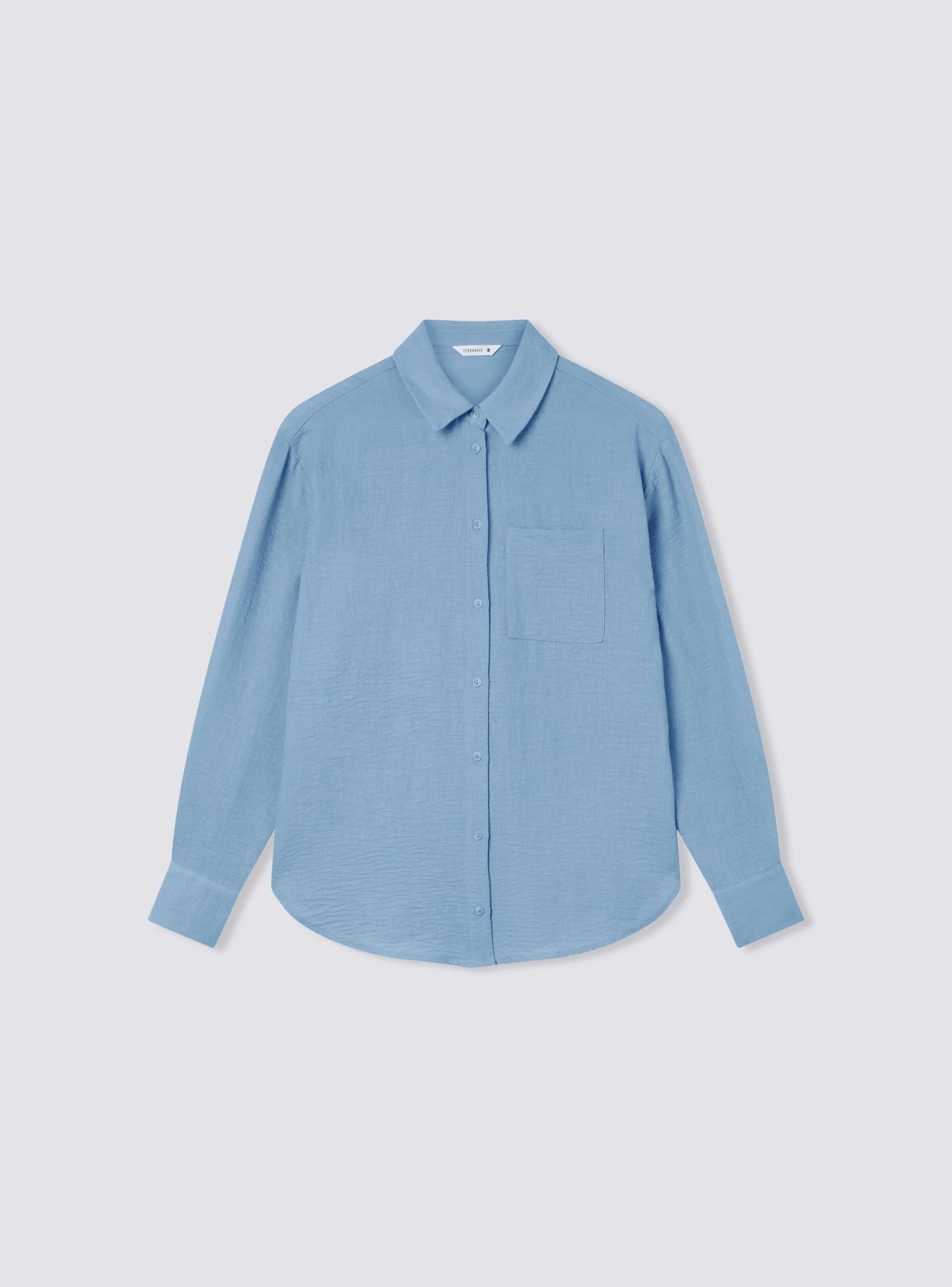 Camicia tessuto leggero con tasca - Image 7