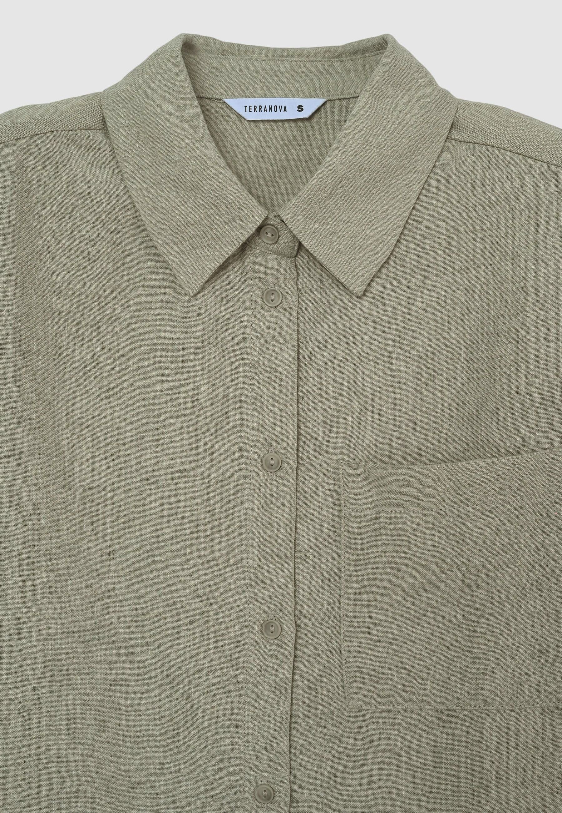 Camicia tessuto leggero con tasca - Image 5