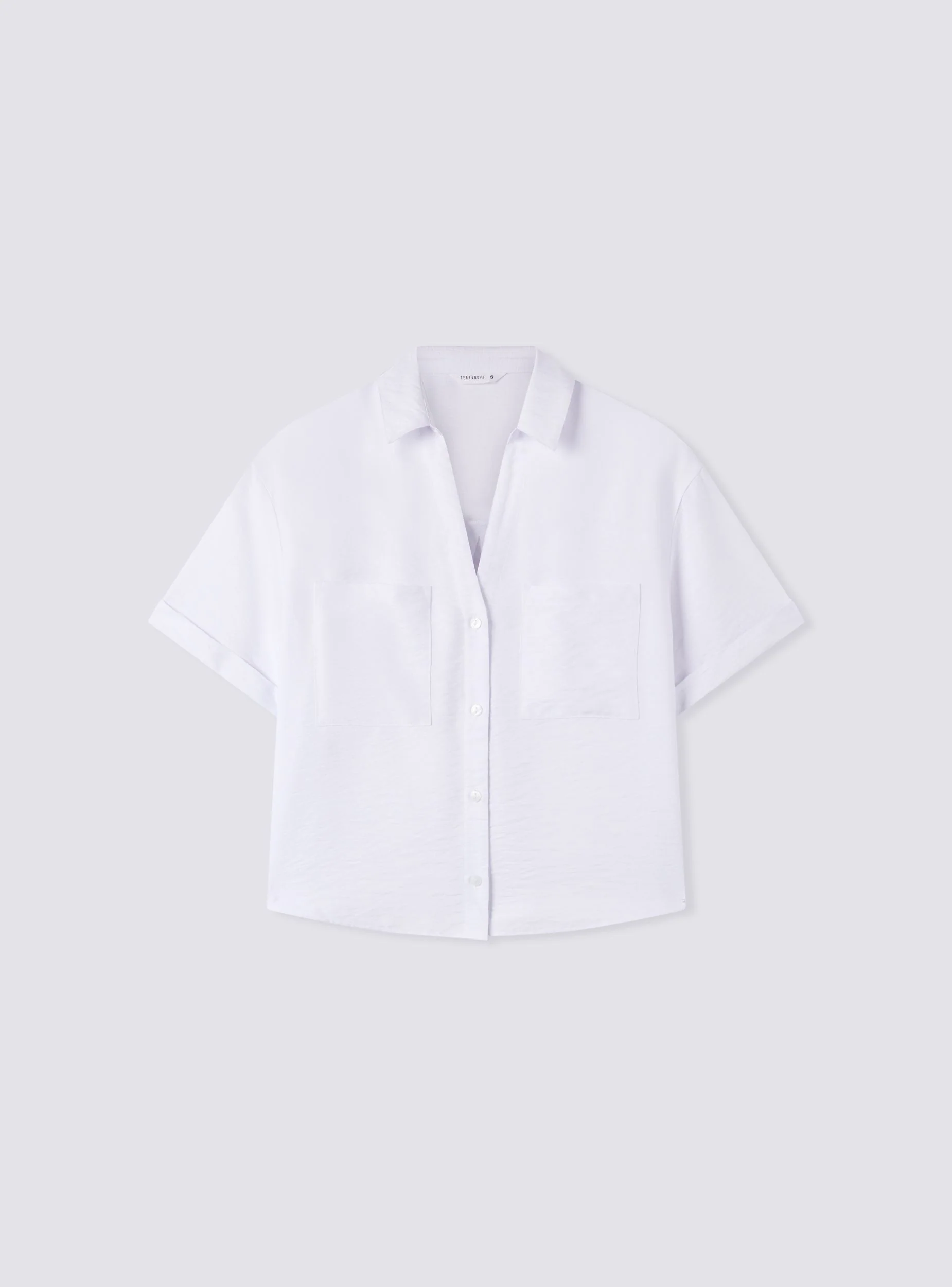 Camicia tessuto leggero con tasche - Image 6