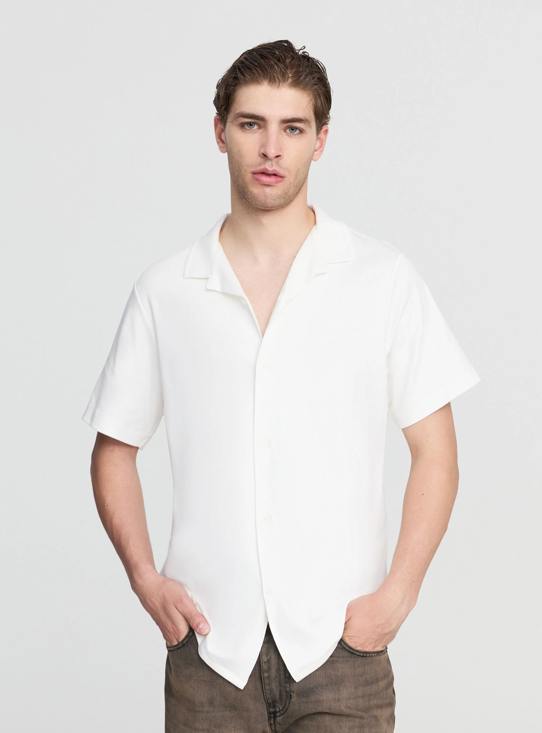 Camicia tinta unita