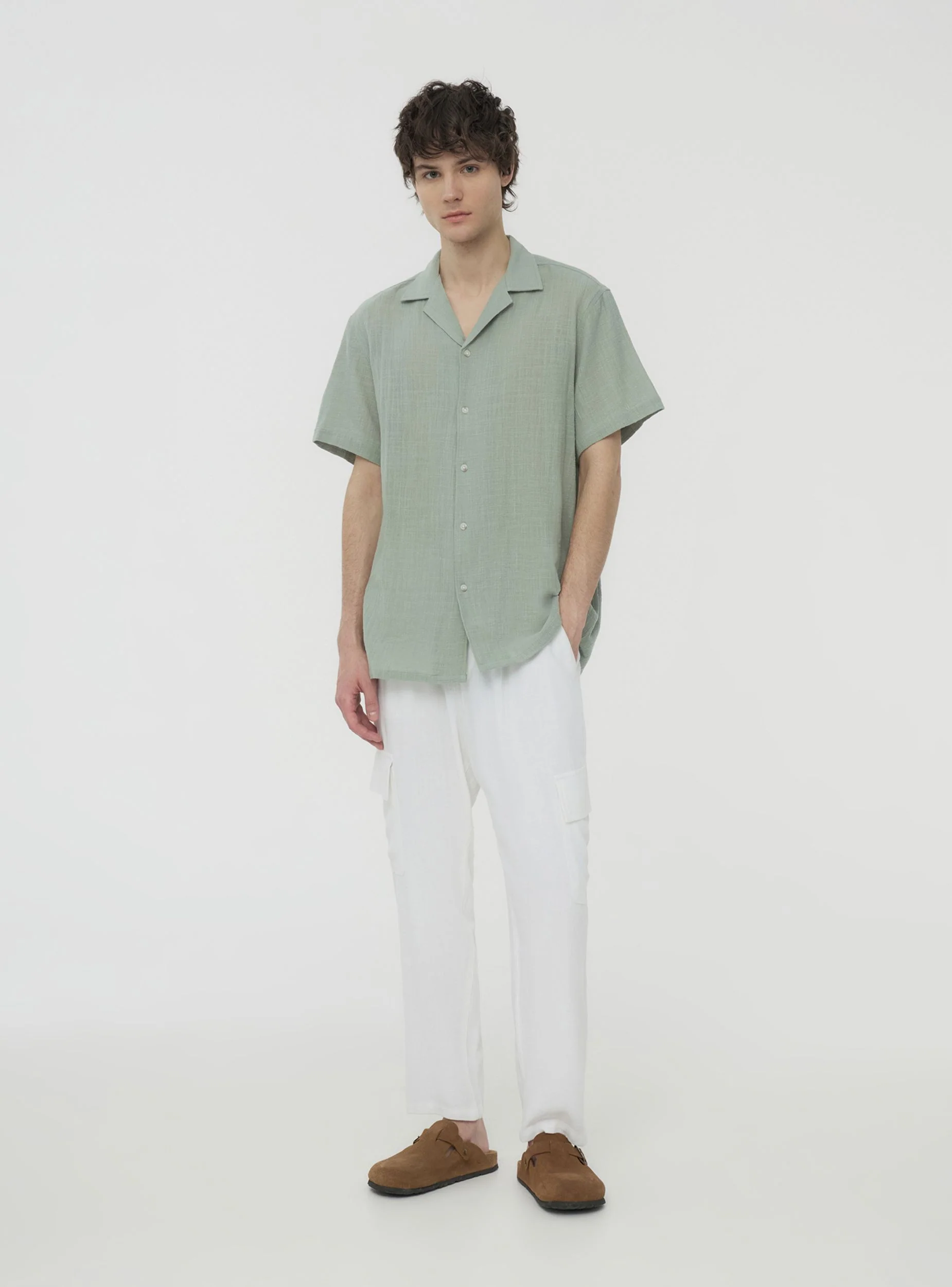 Camicia tinta unita classica - Image 2