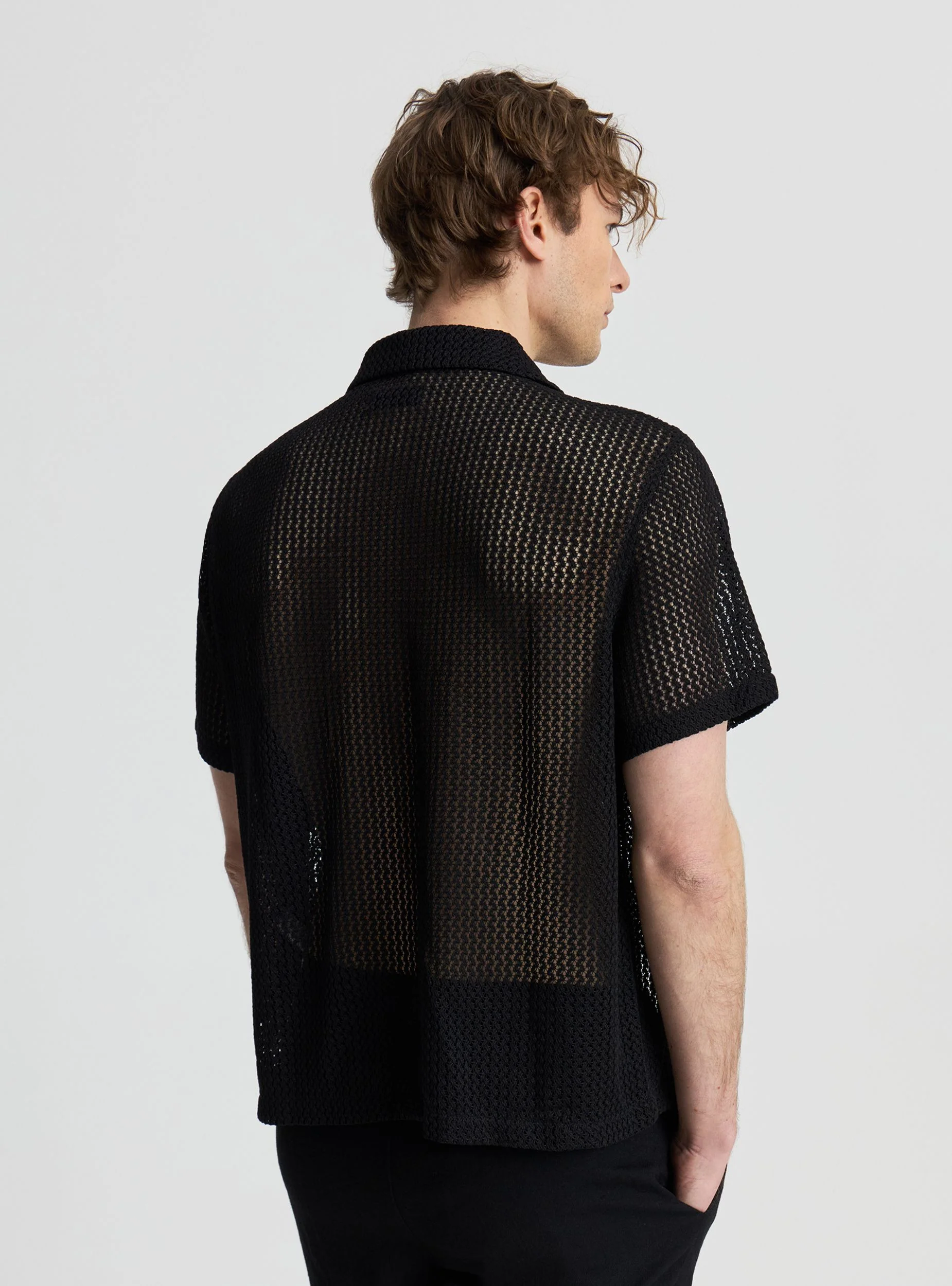 Camicia traforata con bottoni - Image 3