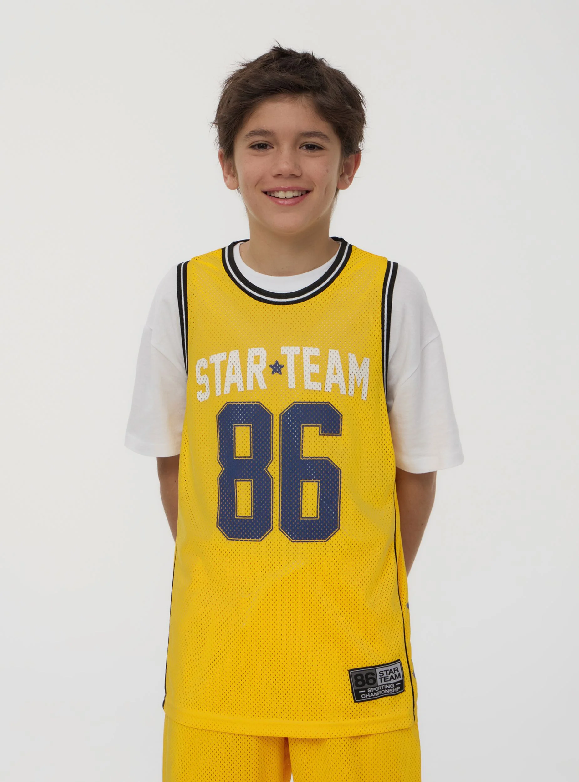 Canotta basket a rete con stampa - Image 2