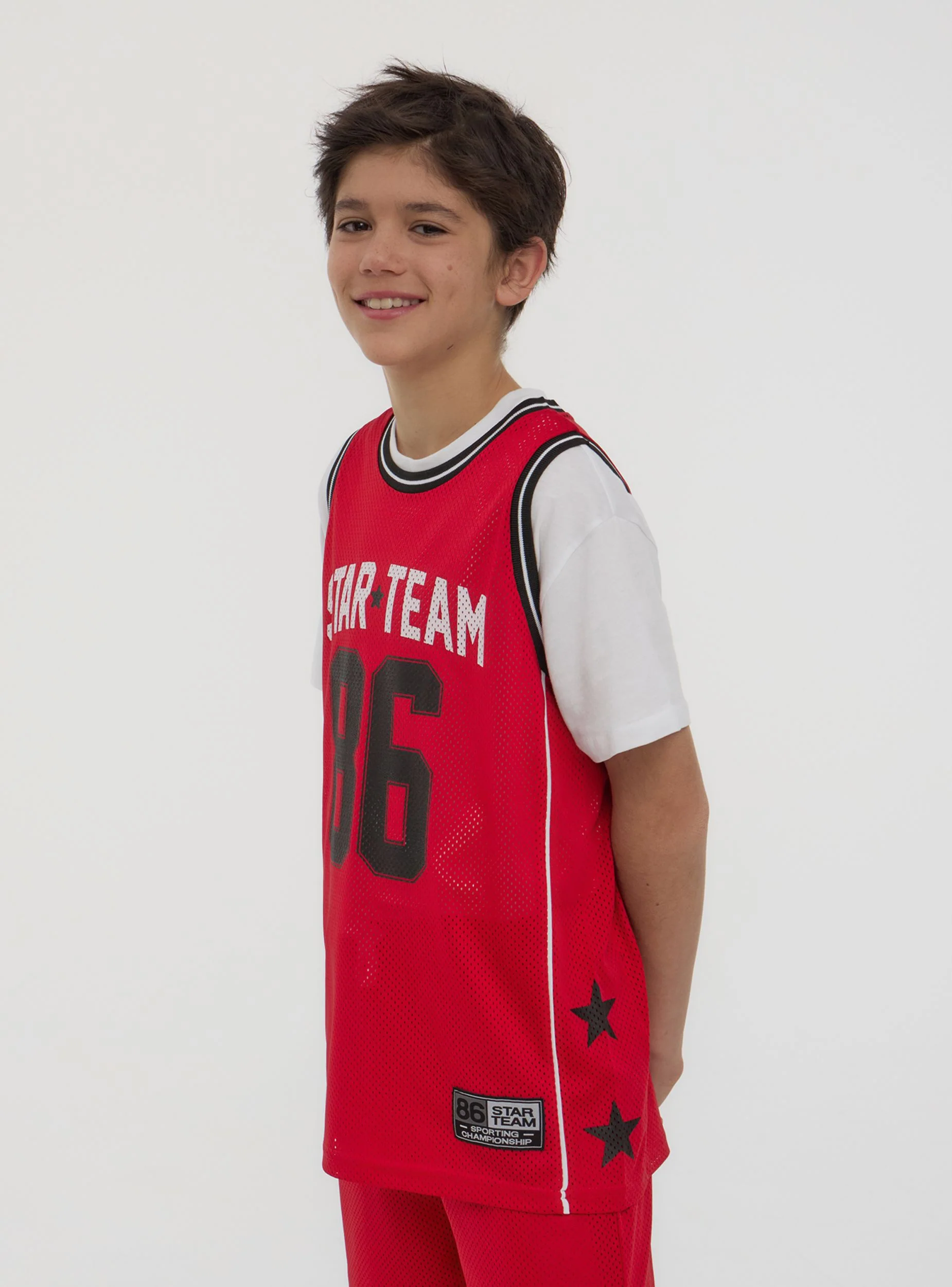 Canotta basket a rete con stampa - Image 2