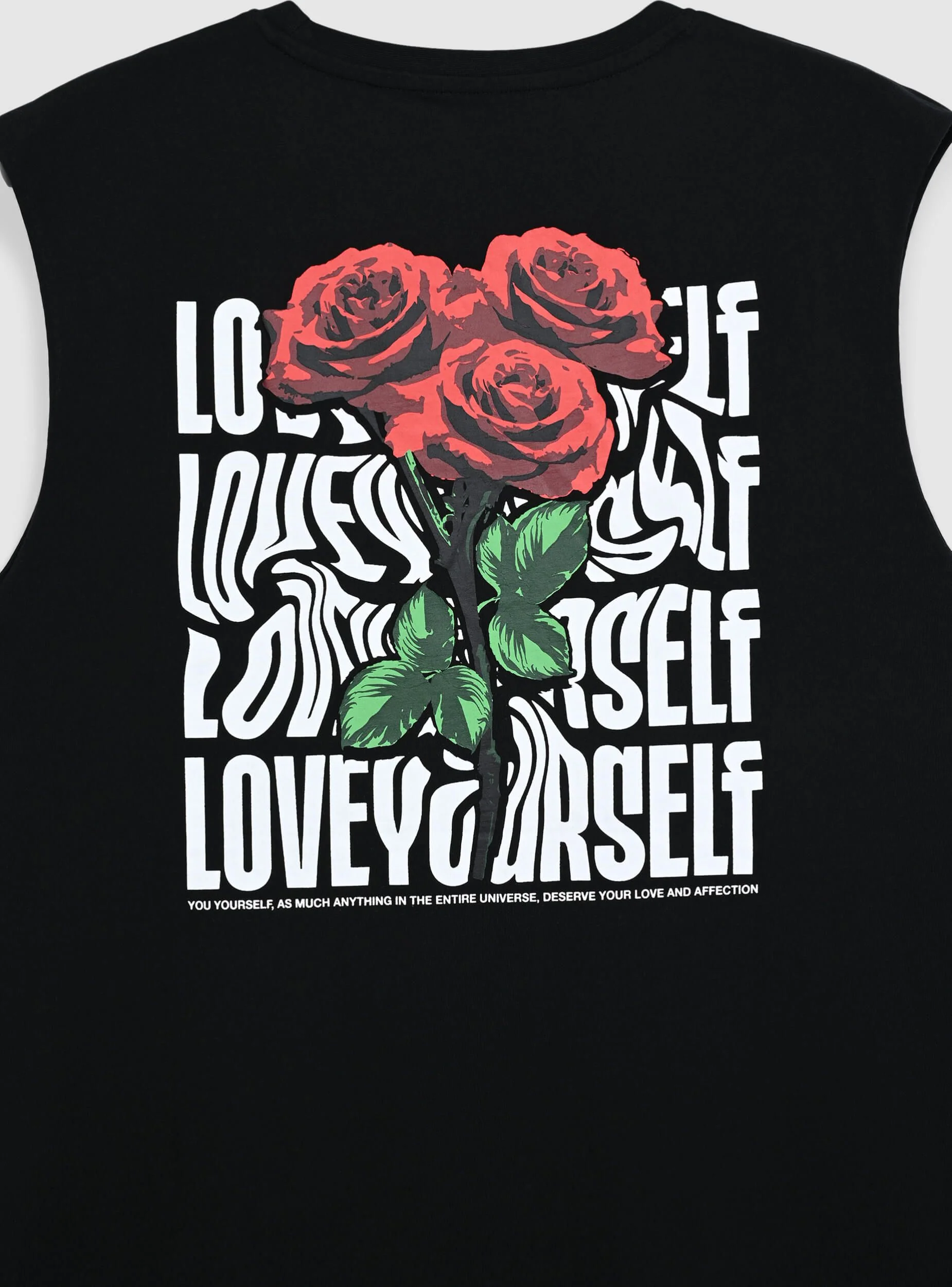Canotta con scritte e rose fronte/retro - Image 5