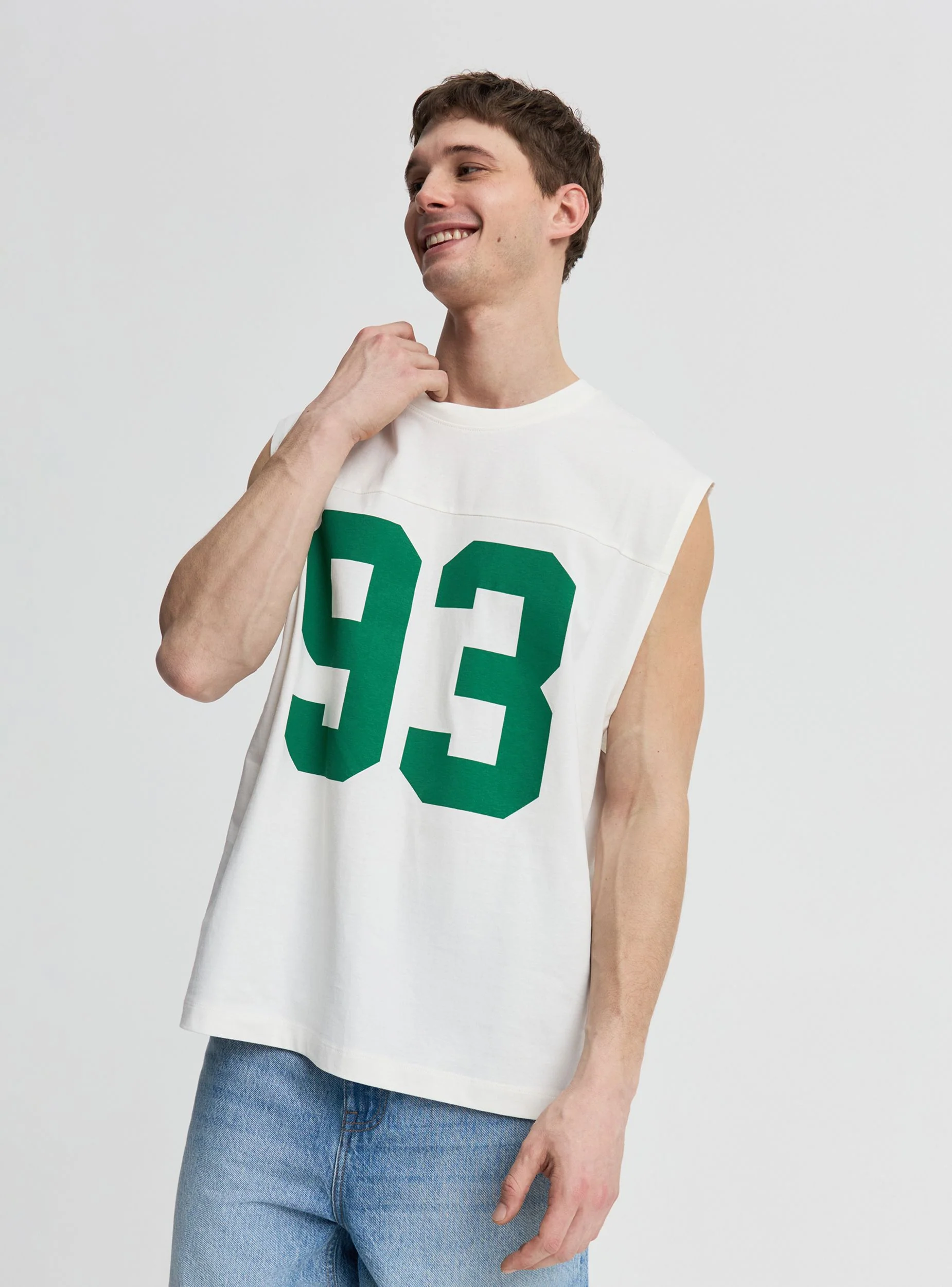 Canotta con stampa numero fit boxy - Image 3