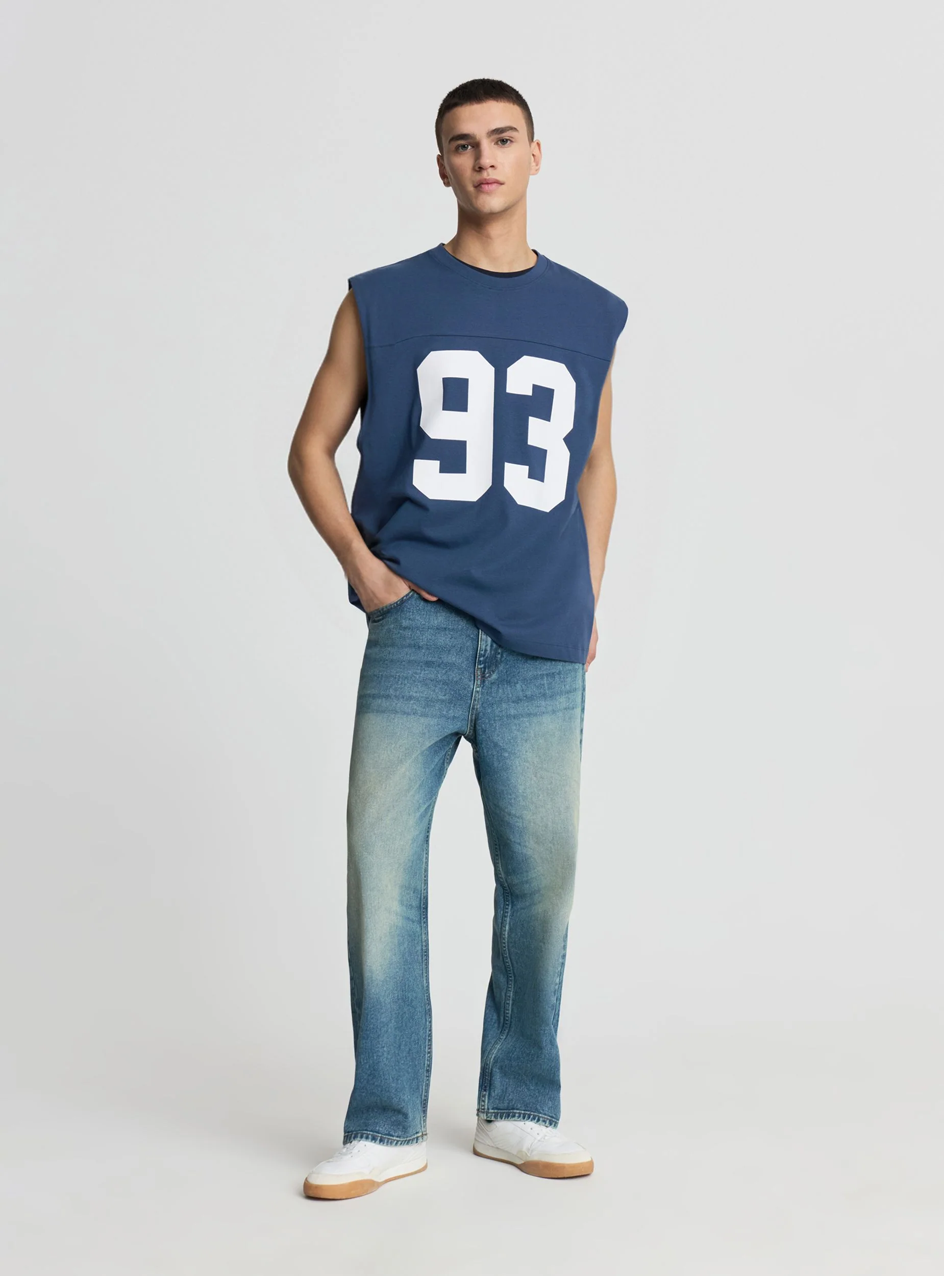 Canotta con stampa numero fit boxy - Image 2