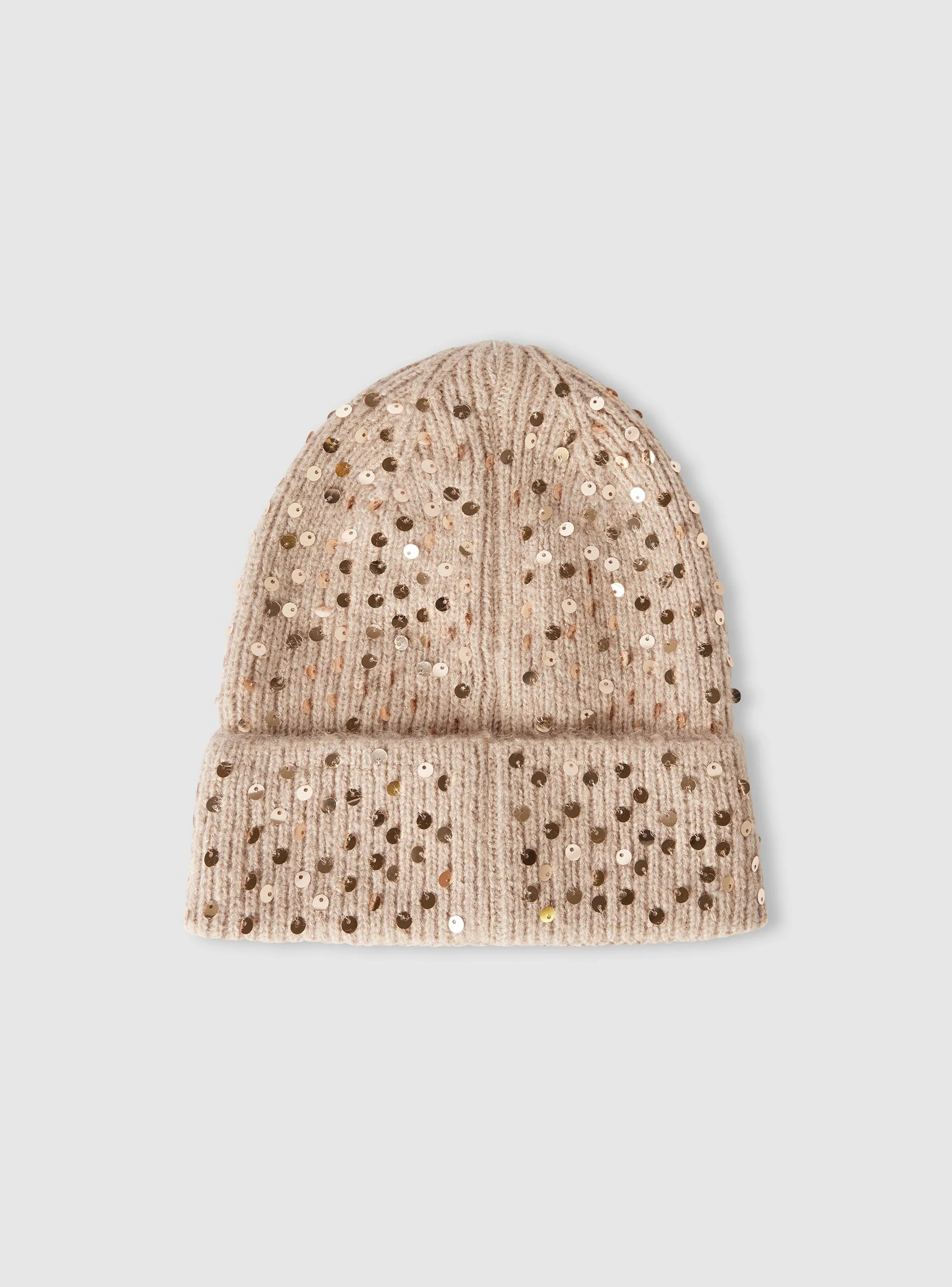 Cappellino beanie con paillettes - Image 2