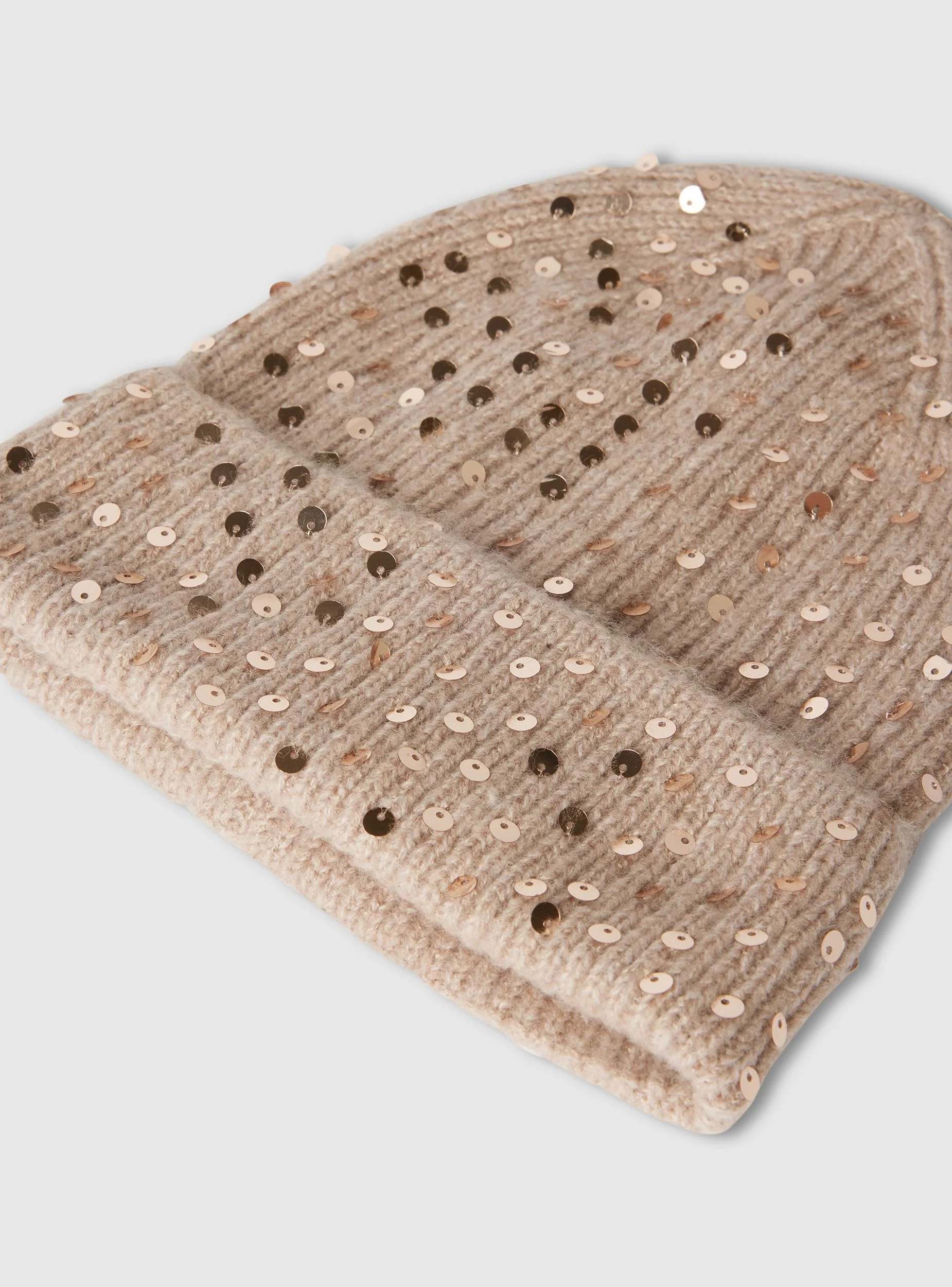 Cappellino beanie con paillettes - Image 3
