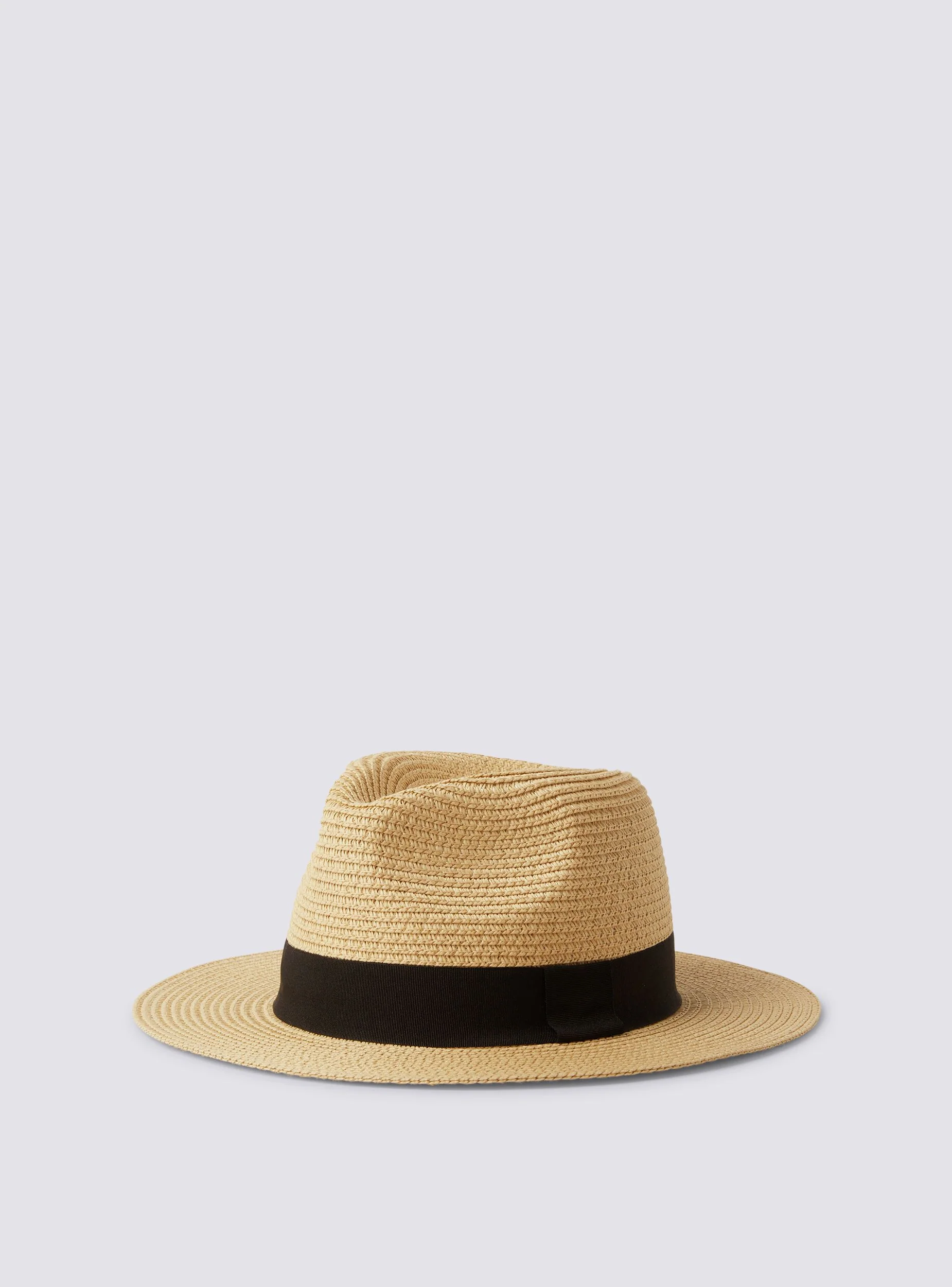 Cappello fedora effetto paglia con dettaglio - Image 4