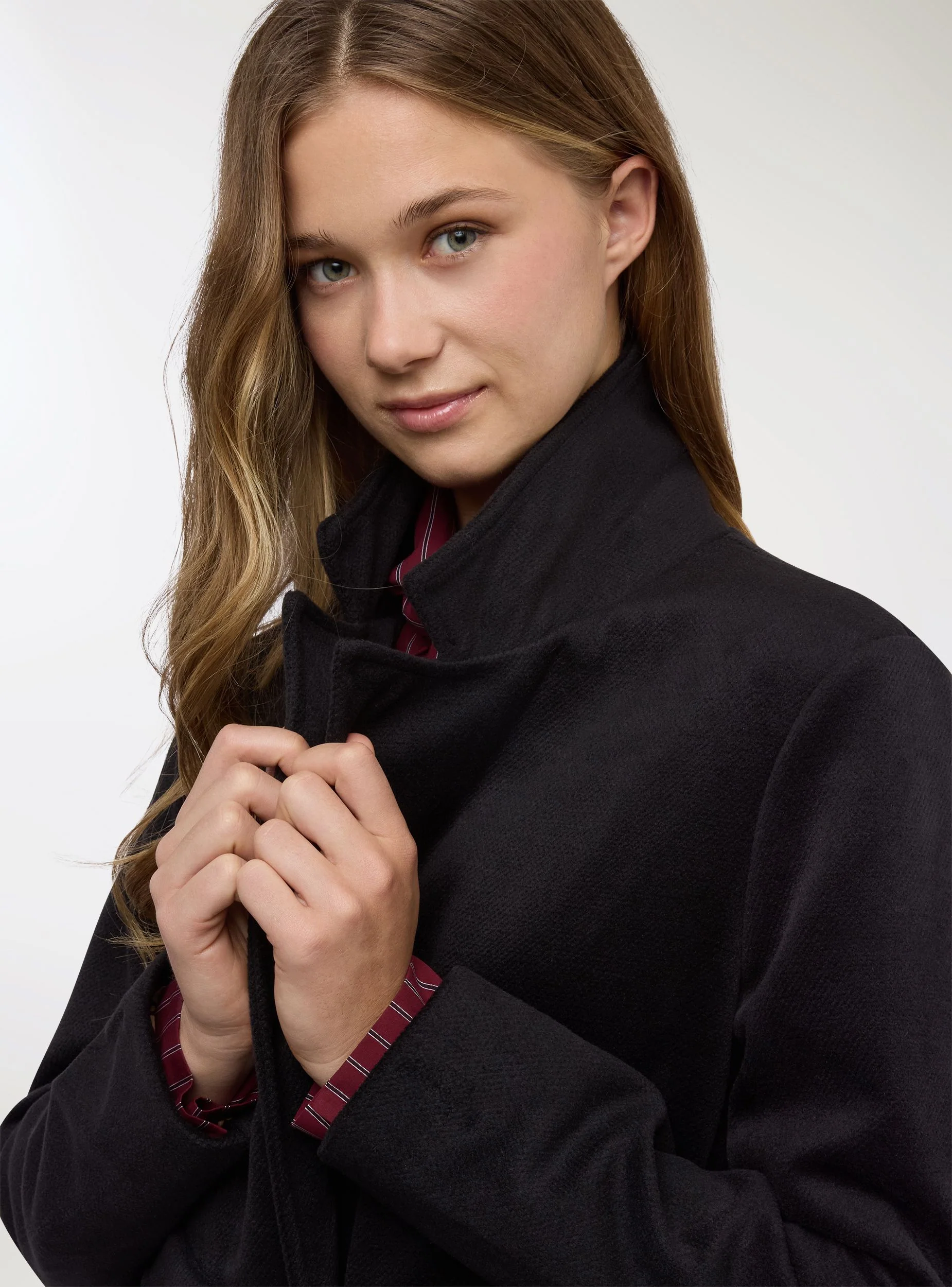 Cappotto con cintura