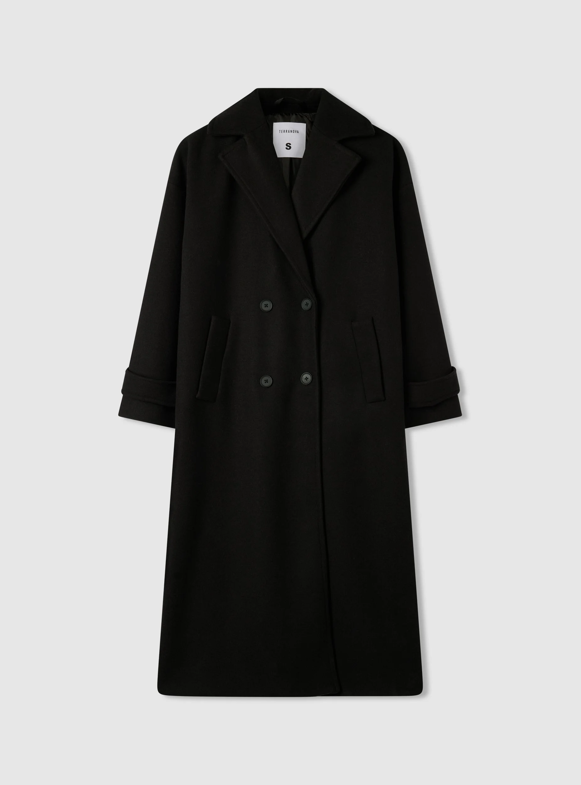 Cappotto doppiopetto lungo over - Image 5
