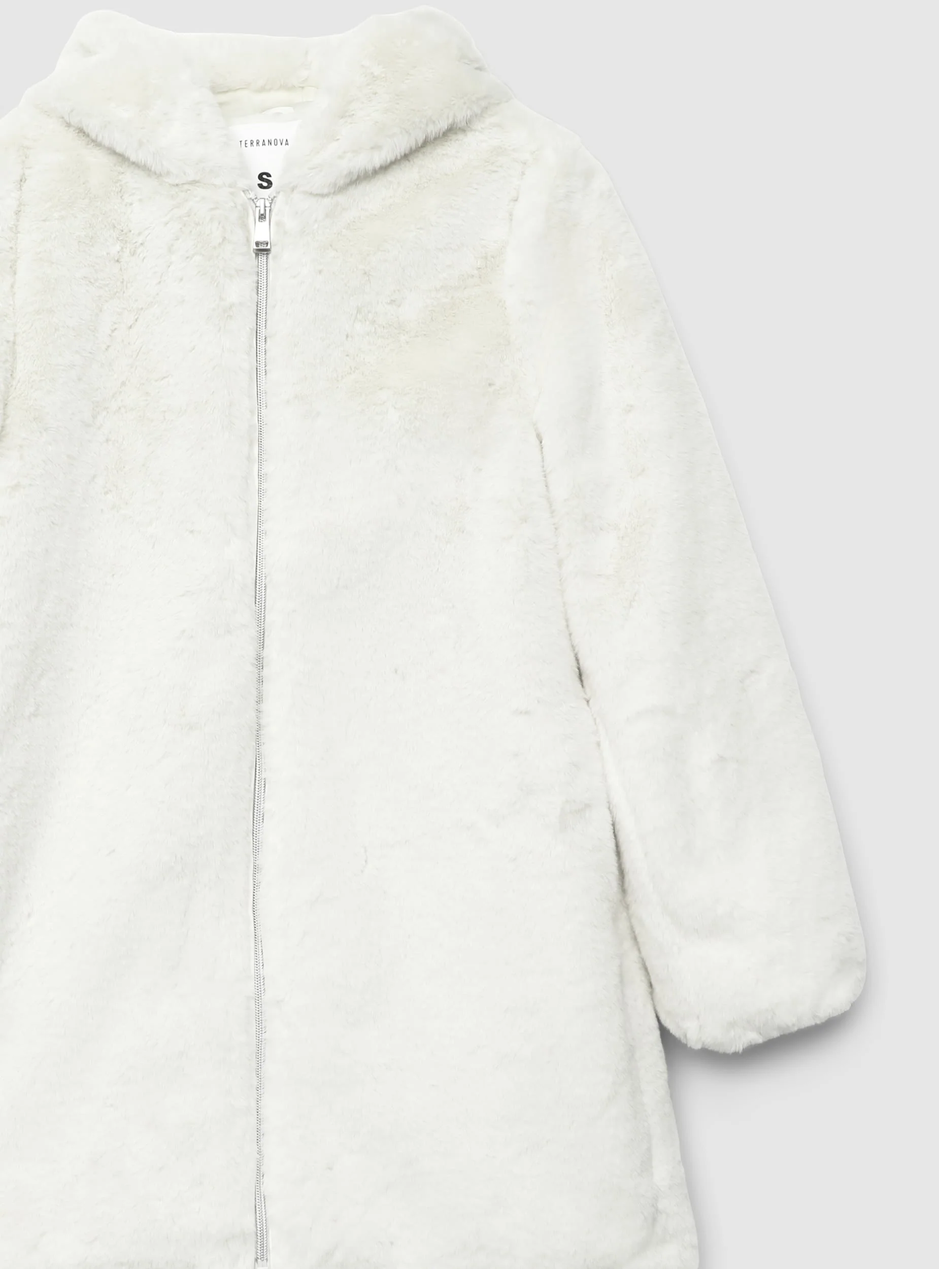 Cappotto in similpelliccia con cappuccio - Image 6