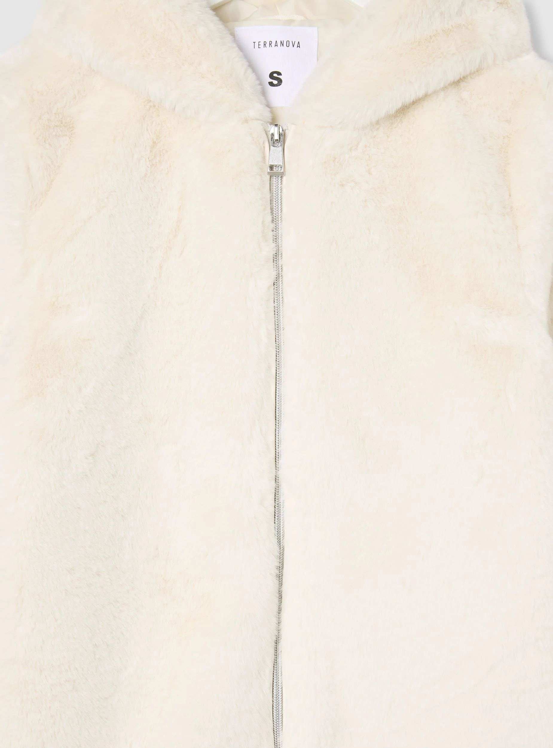 Cappotto in similpelliccia con cappuccio - Image 8