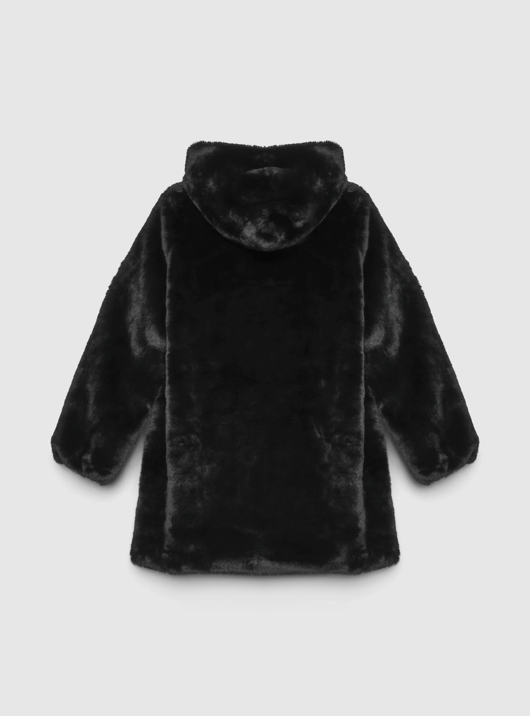 Cappotto in similpelliccia con cappuccio - Image 7