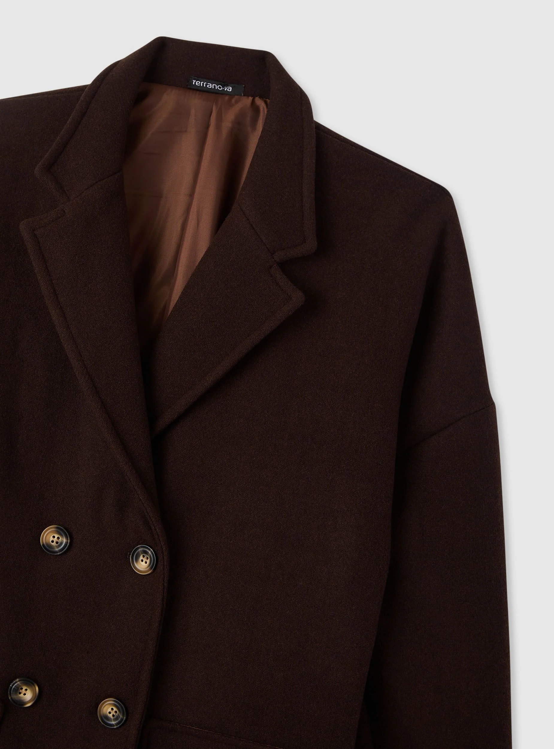 Cappotto lungo doppiopetto in misto lana - Image 2