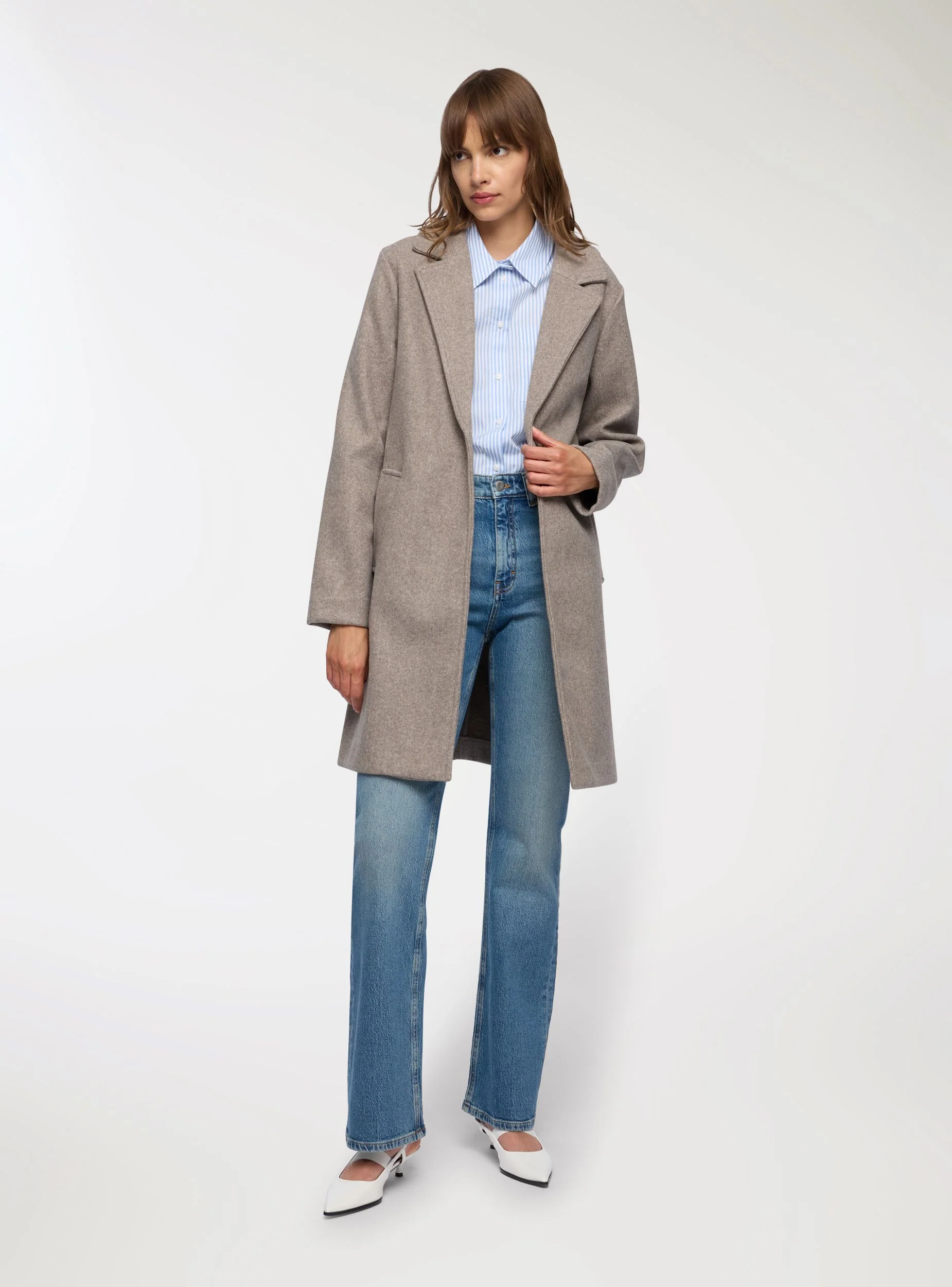 Cappotto slim monopetto