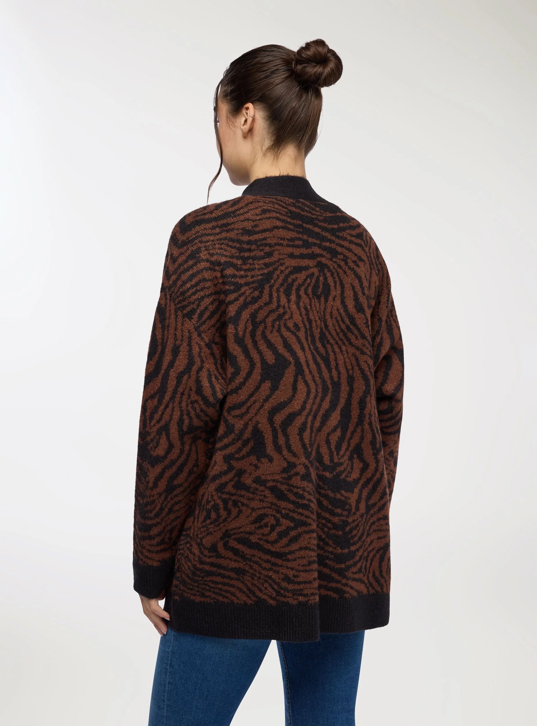 Cardigan aperto animalier - Image 4