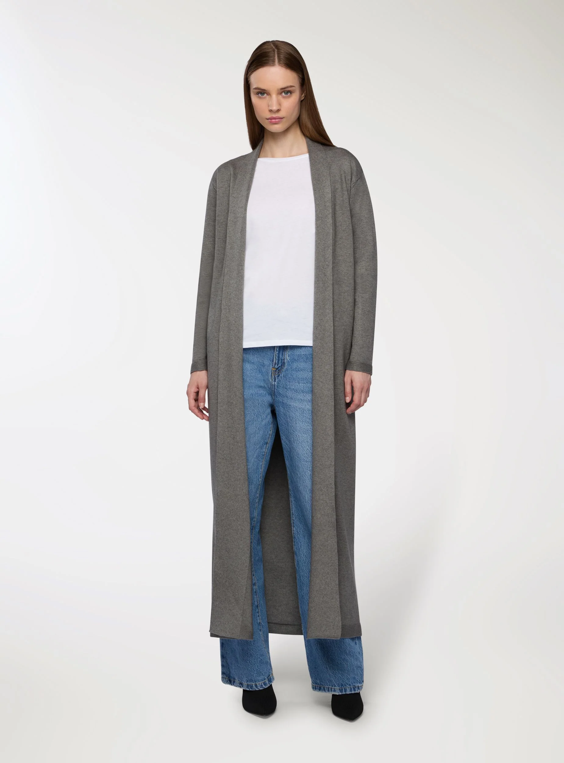 Cardigan aperto extra lungo - Image 4