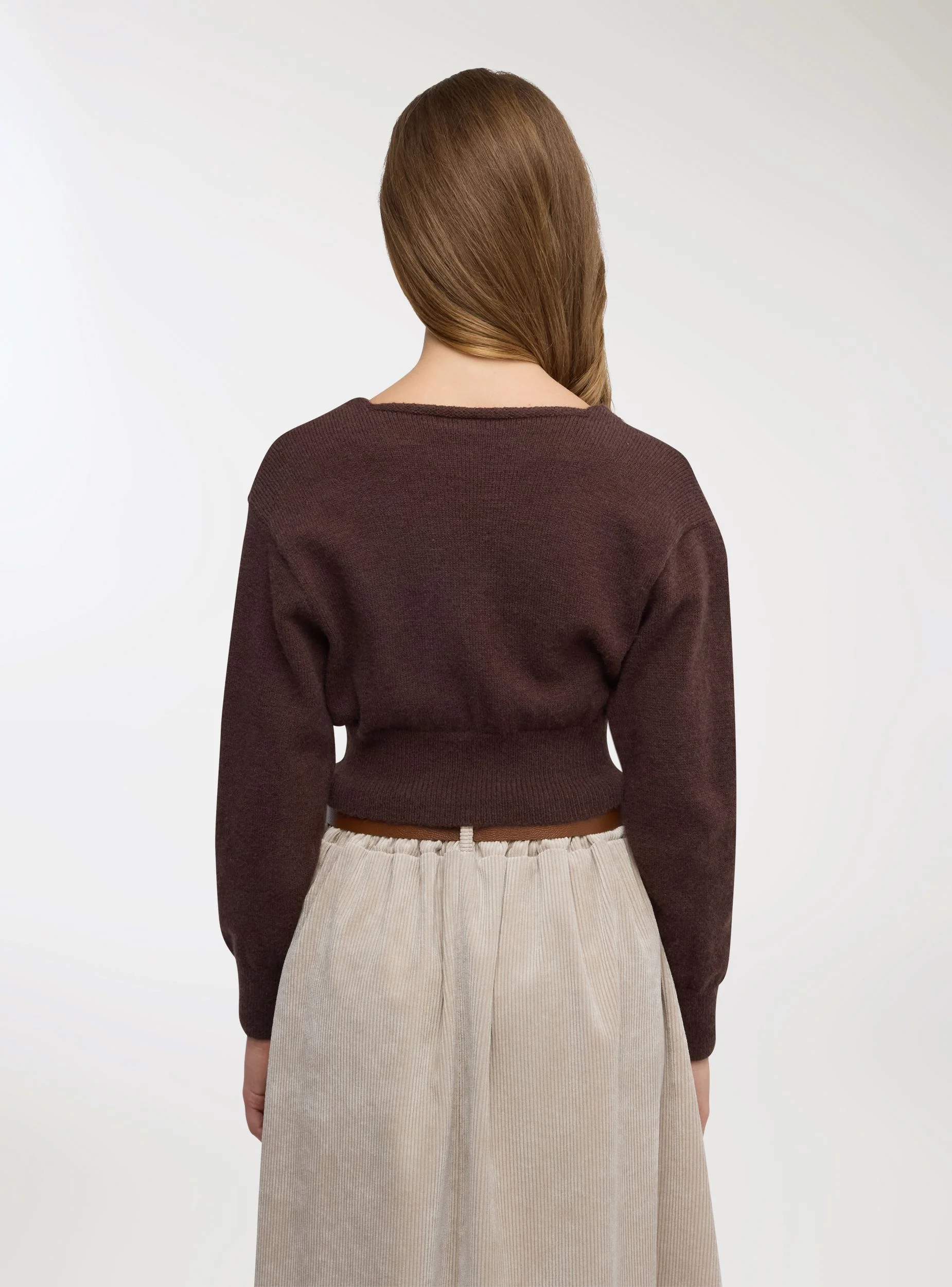 Cardigan chiusura bottoni laterale - Image 2