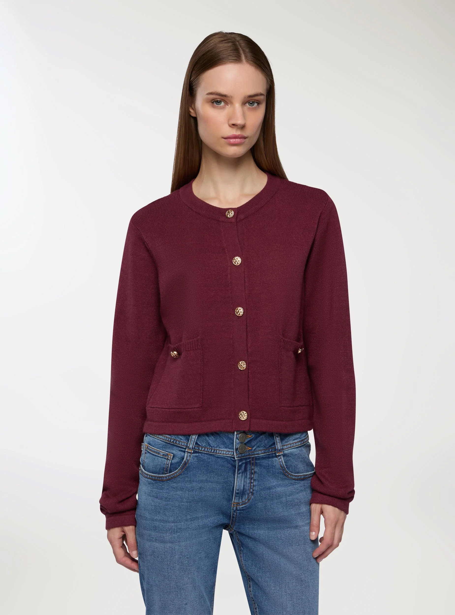 Cardigan con bottoni decorativi - Image 2