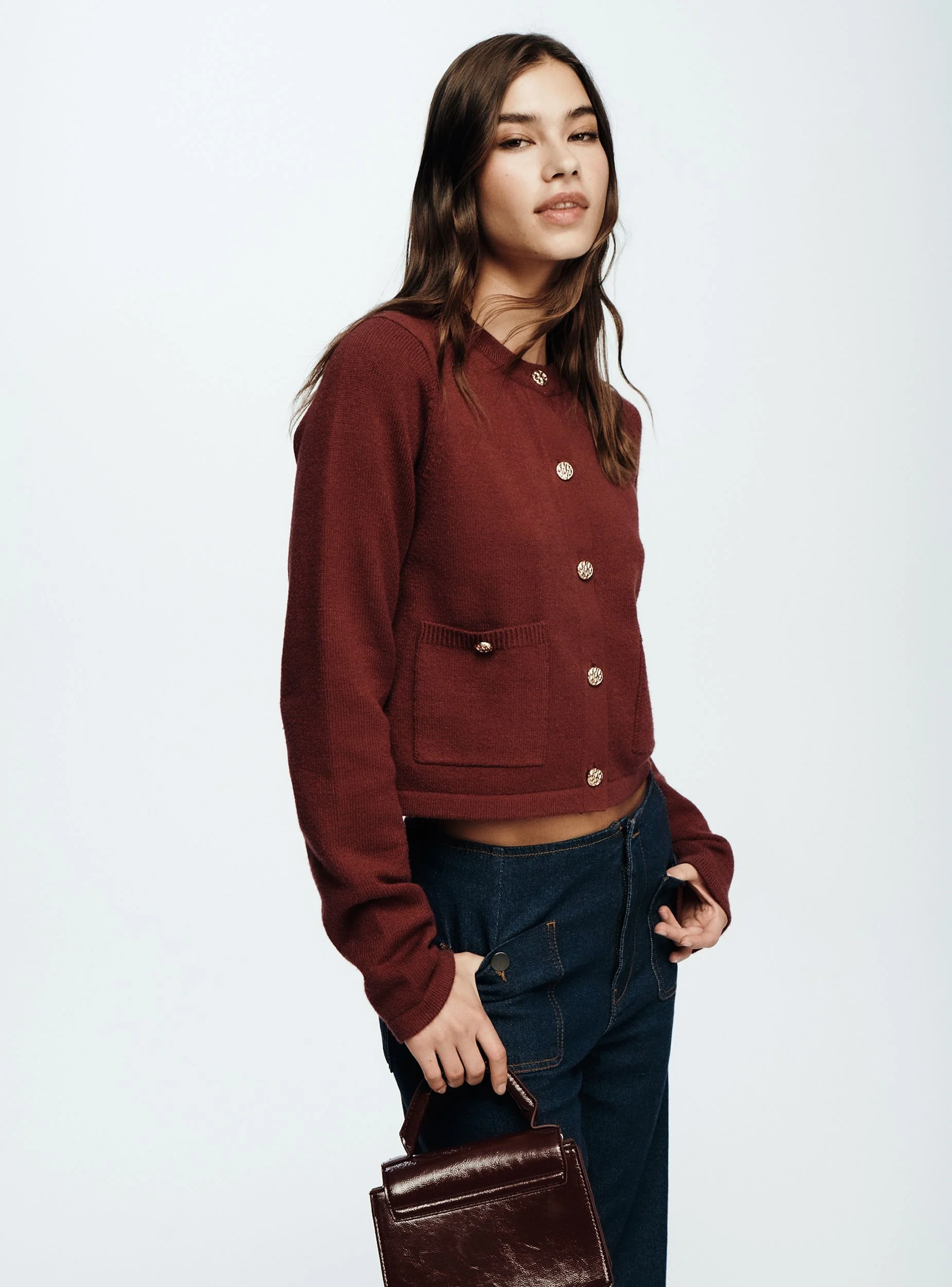 Cardigan con bottoni decorativi - Image 8