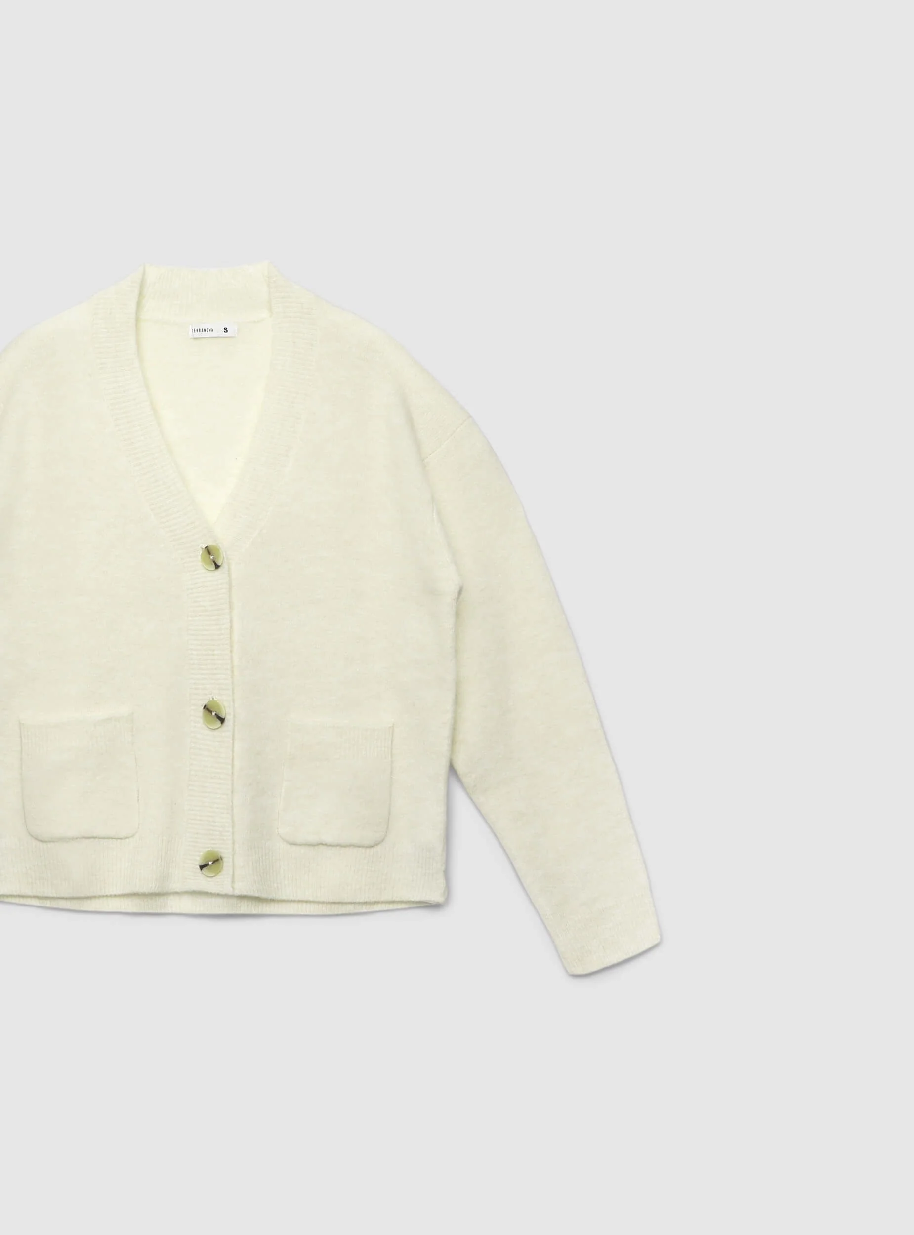 Cardigan con scollo a V e tasche - Image 5