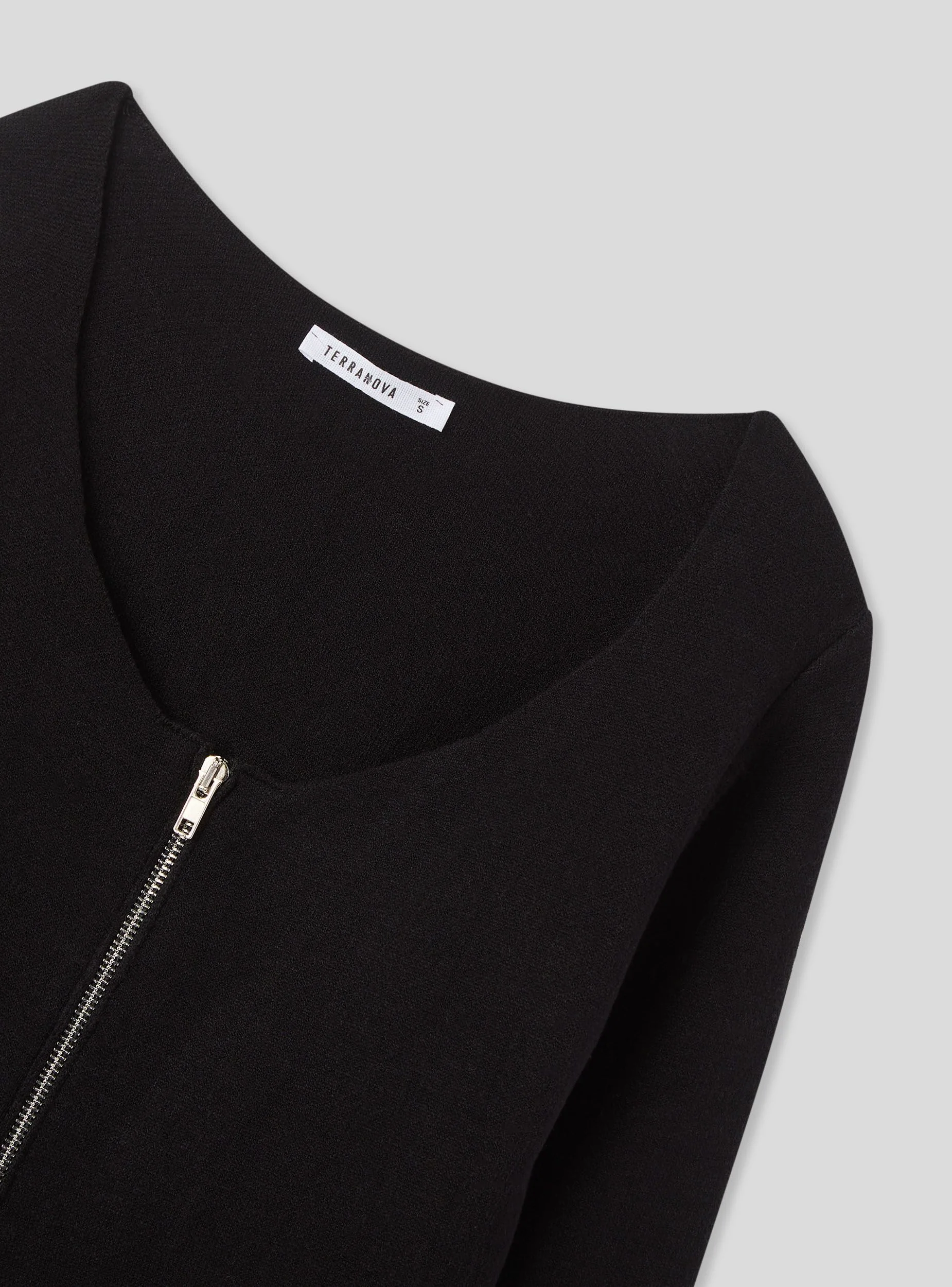 Cardigan con zip bidirezionale - Image 6