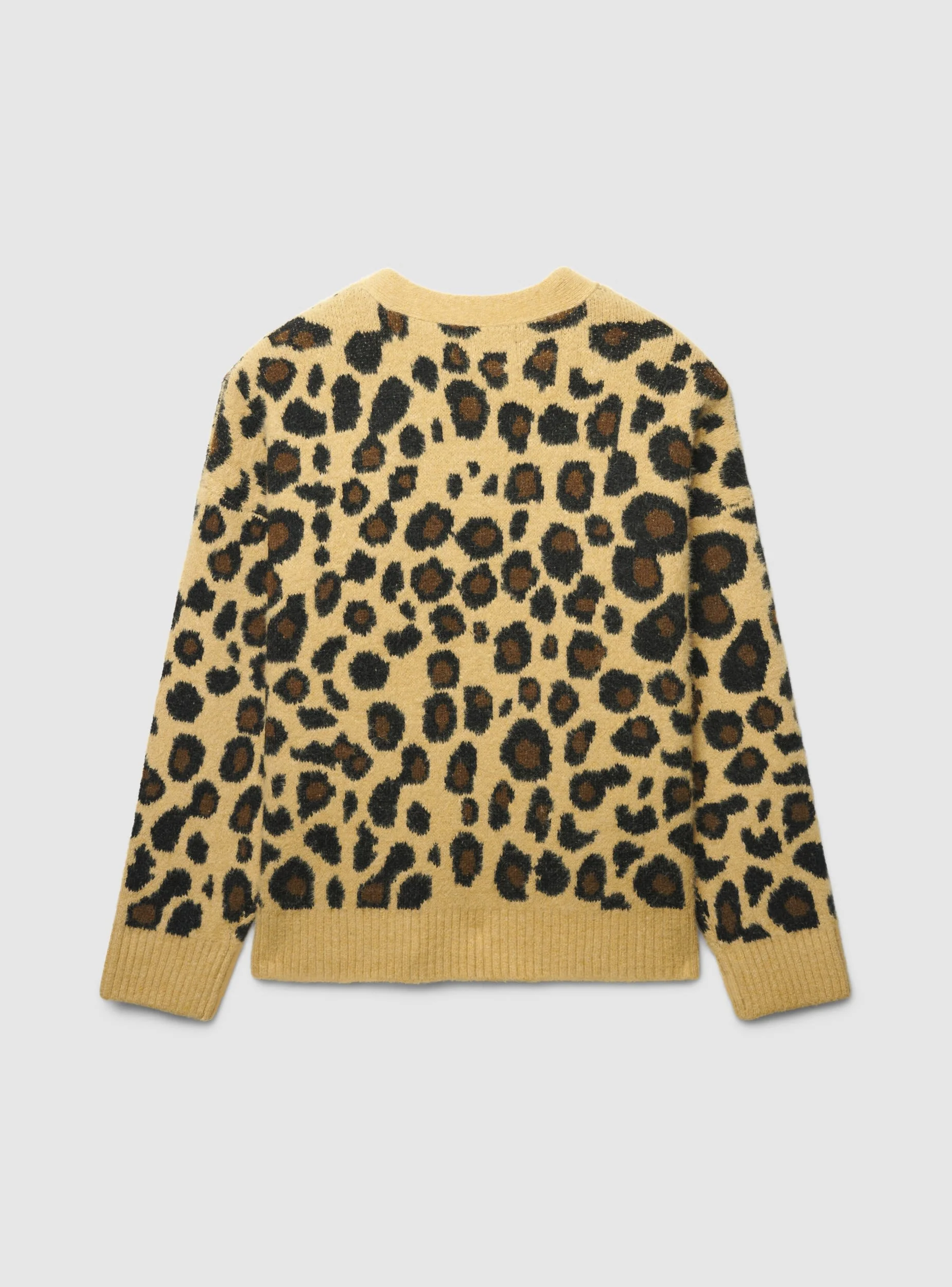 Cardigan fantasia animalier boxy fit - Image 4