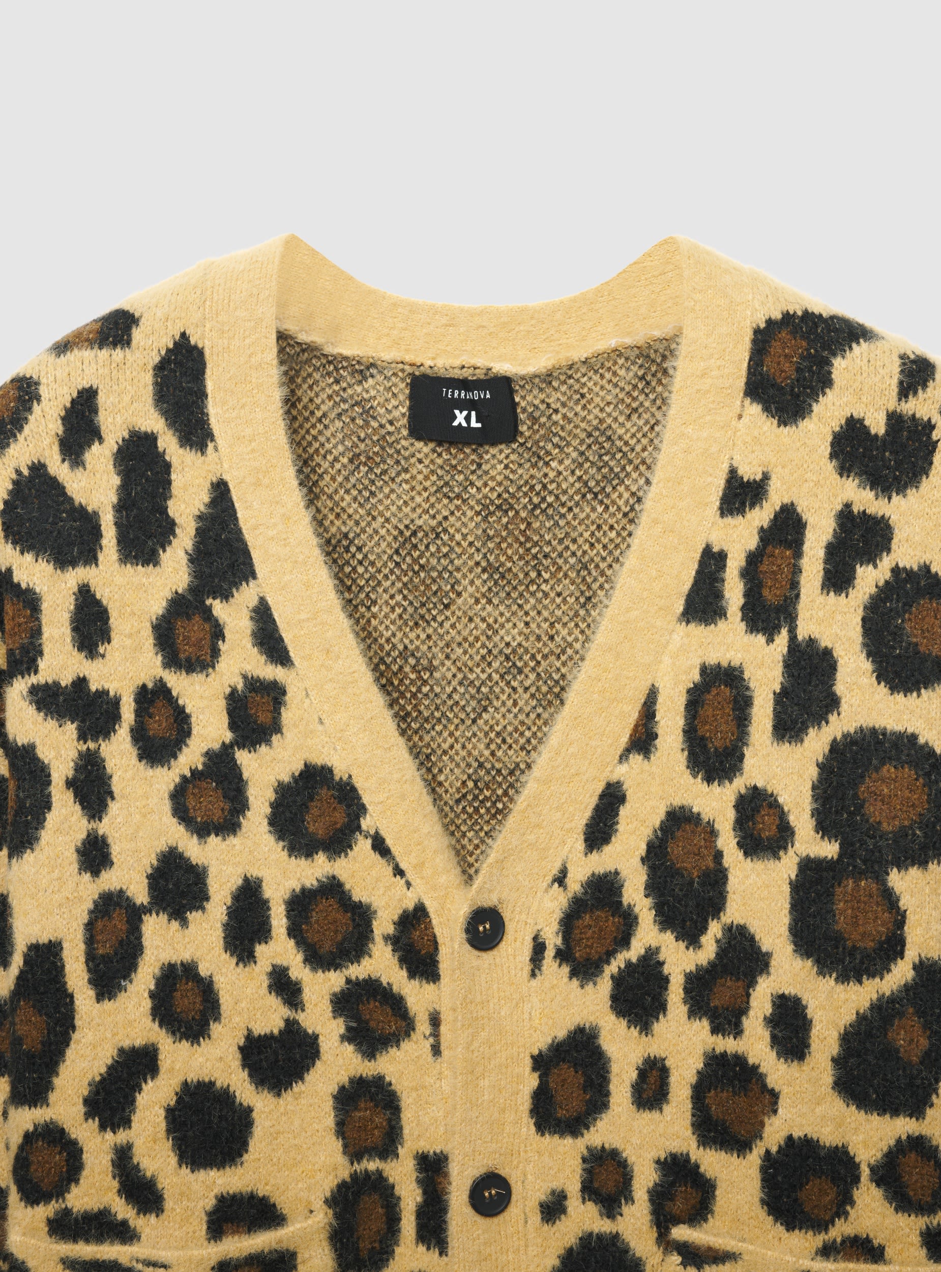Cardigan fantasia animalier boxy fit - Image 5